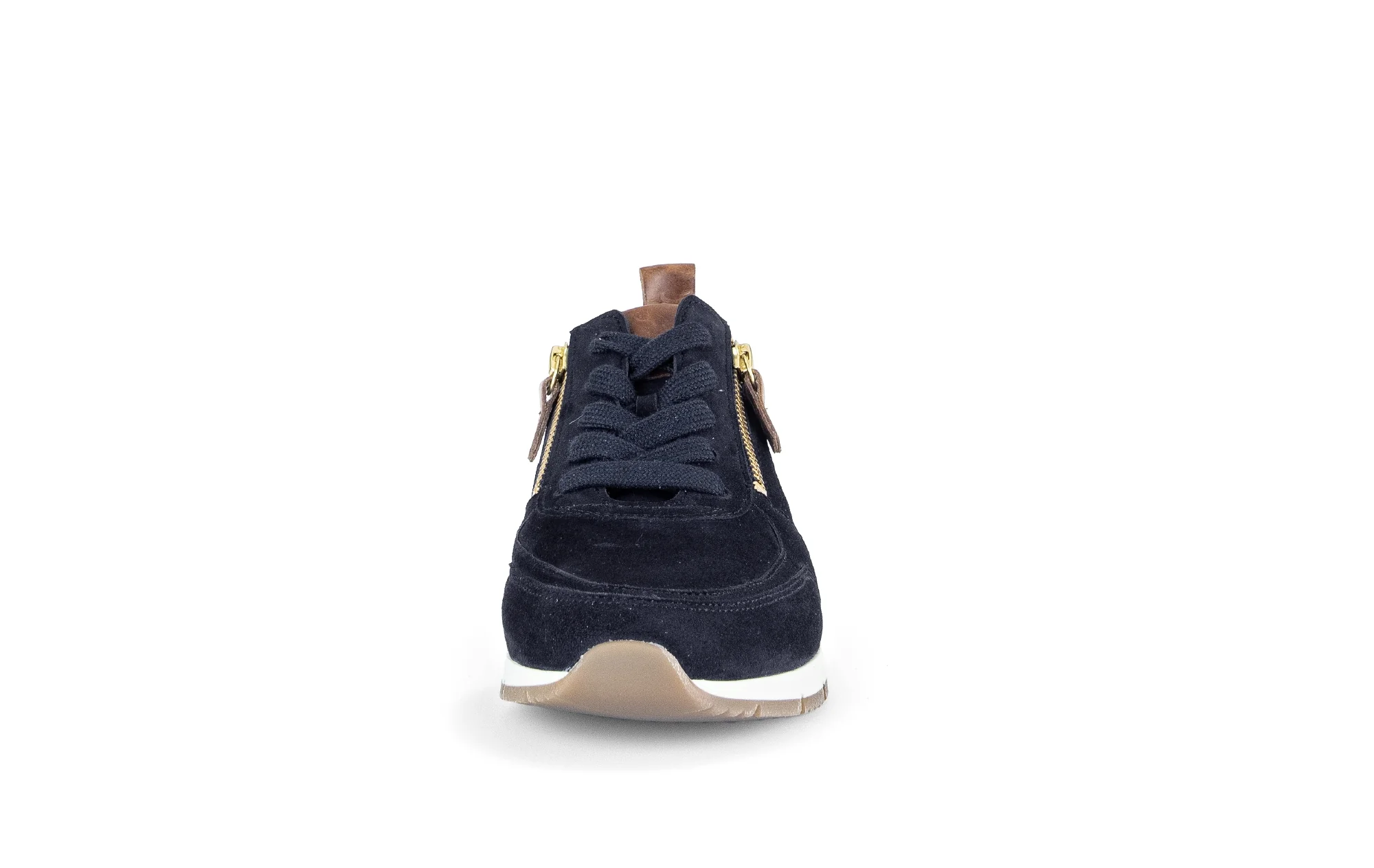 Baskets bleues en cuir velours - Image 5