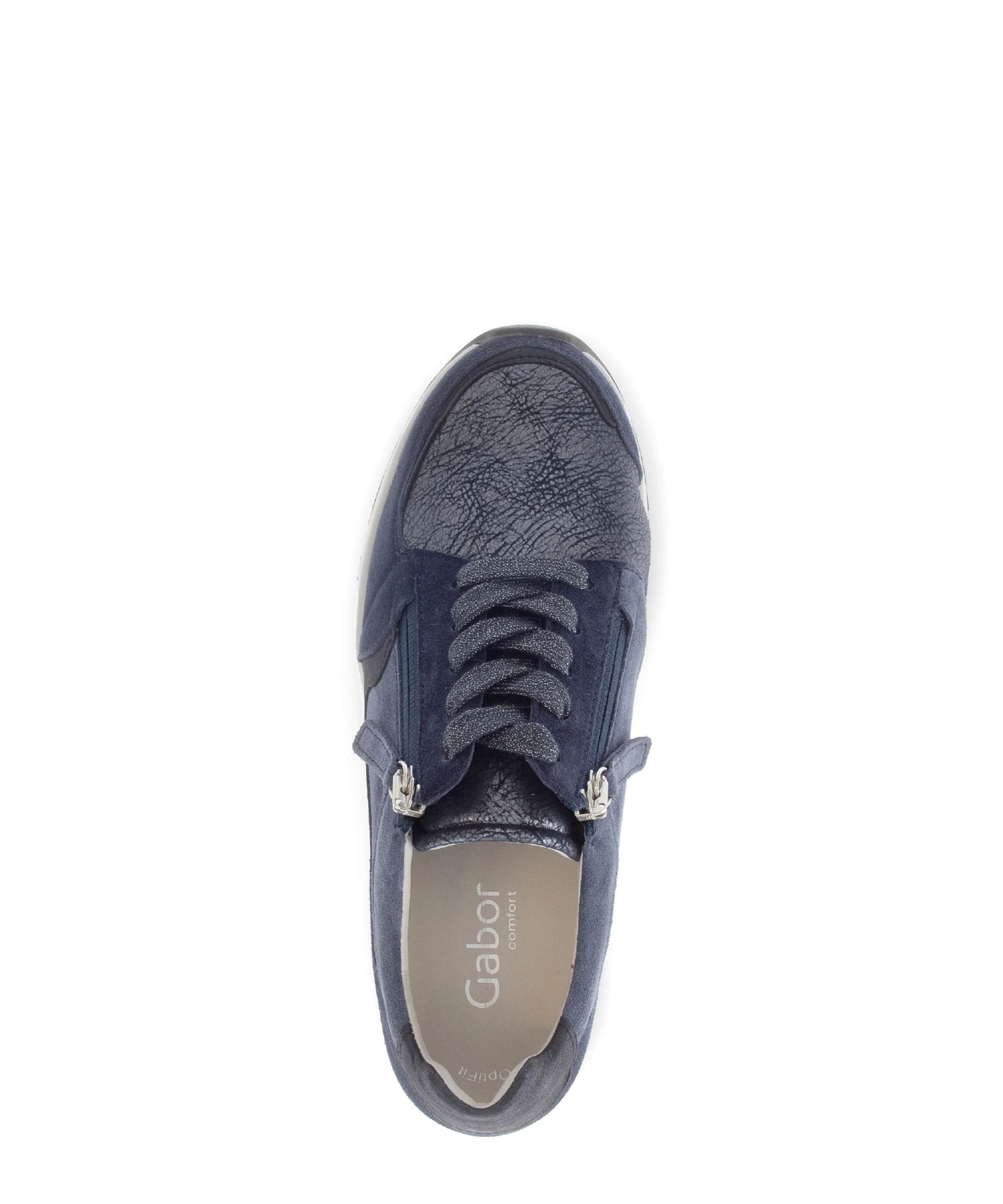 Baskets bleues en Textile et Nubuck (adaptées Hallux Valgus) - Image 3