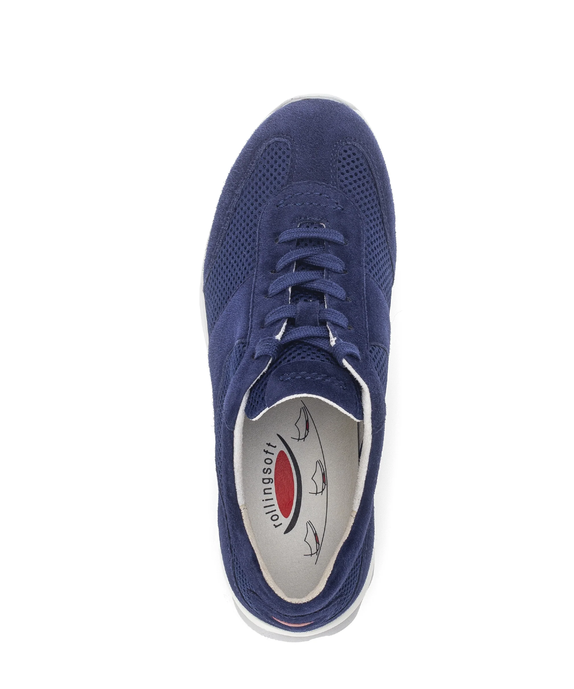 Baskets bleues en Nubuck et Textile - Image 3