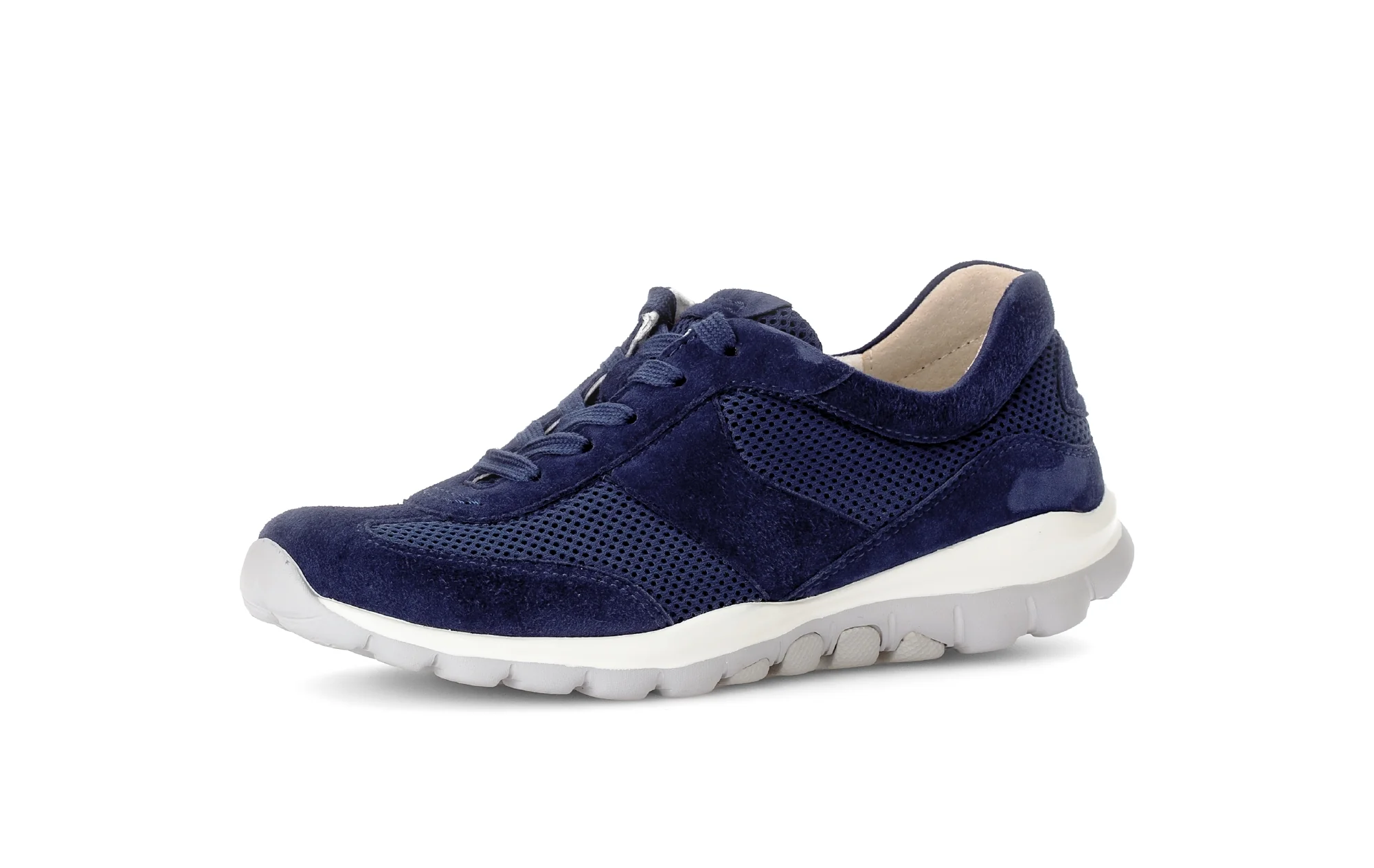 Baskets bleues en Nubuck et Textile - Image 6