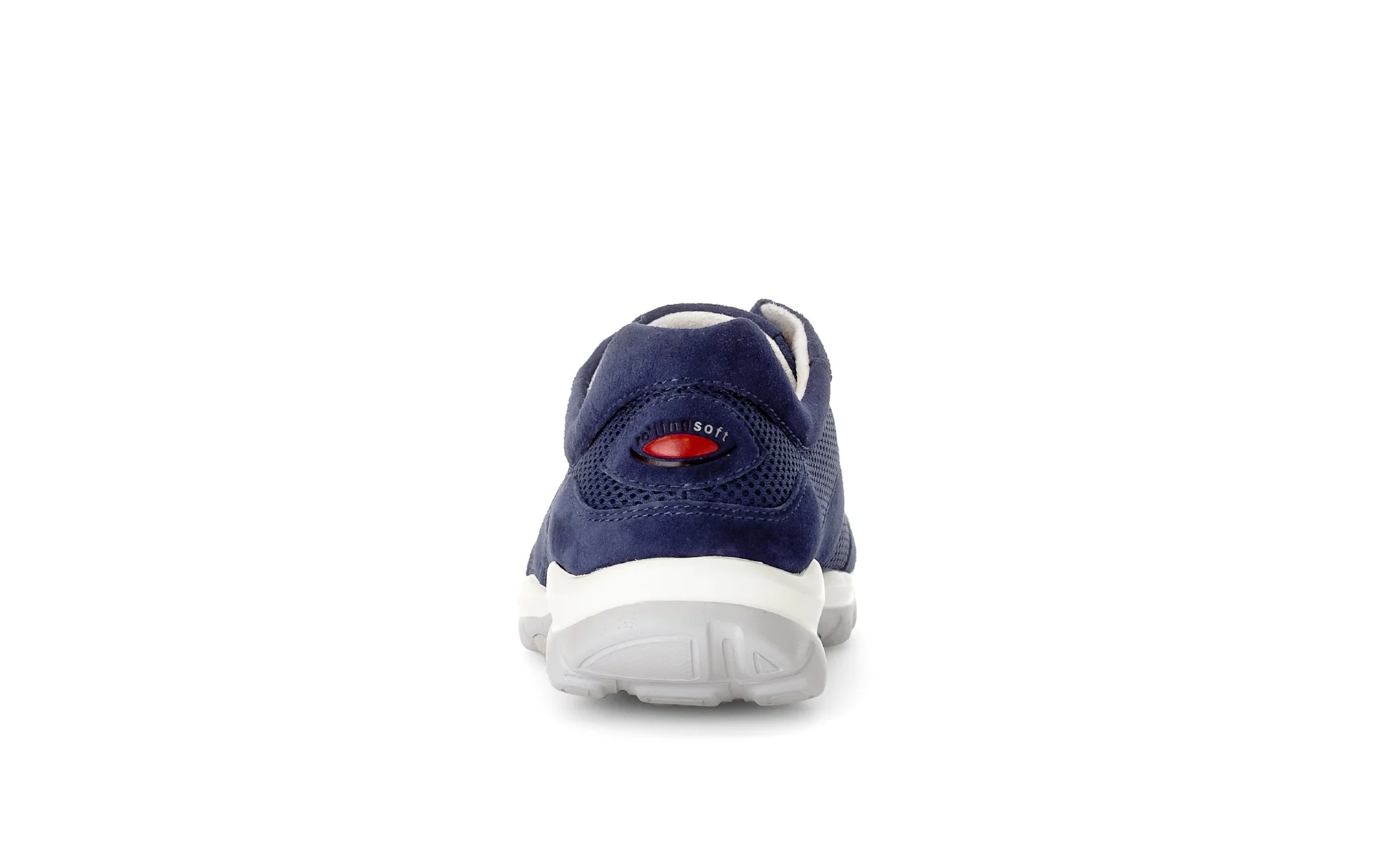 Baskets bleues en textile et cuir - Image 4