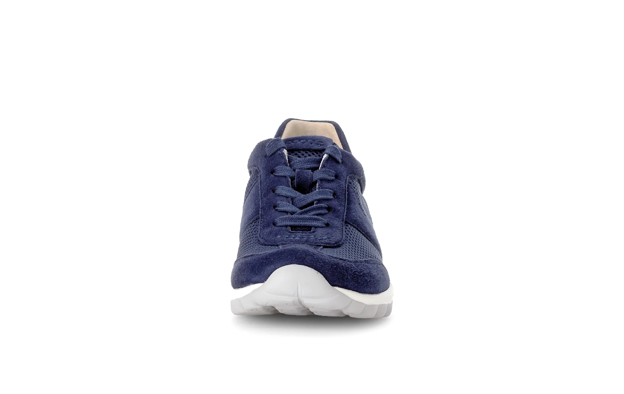 Baskets bleues en textile et cuir - Image 5