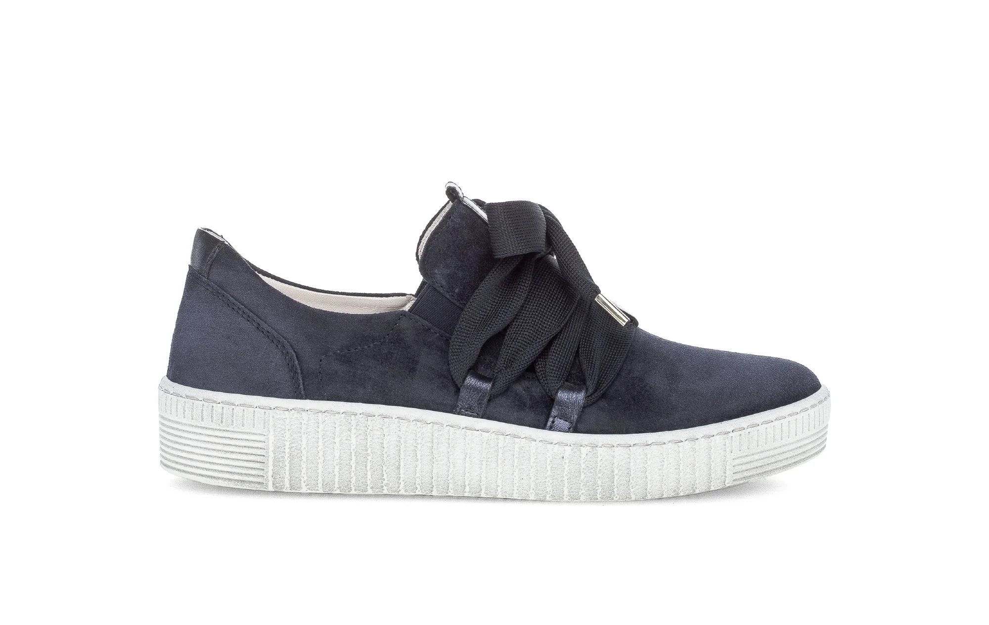 Baskets bleues en velours