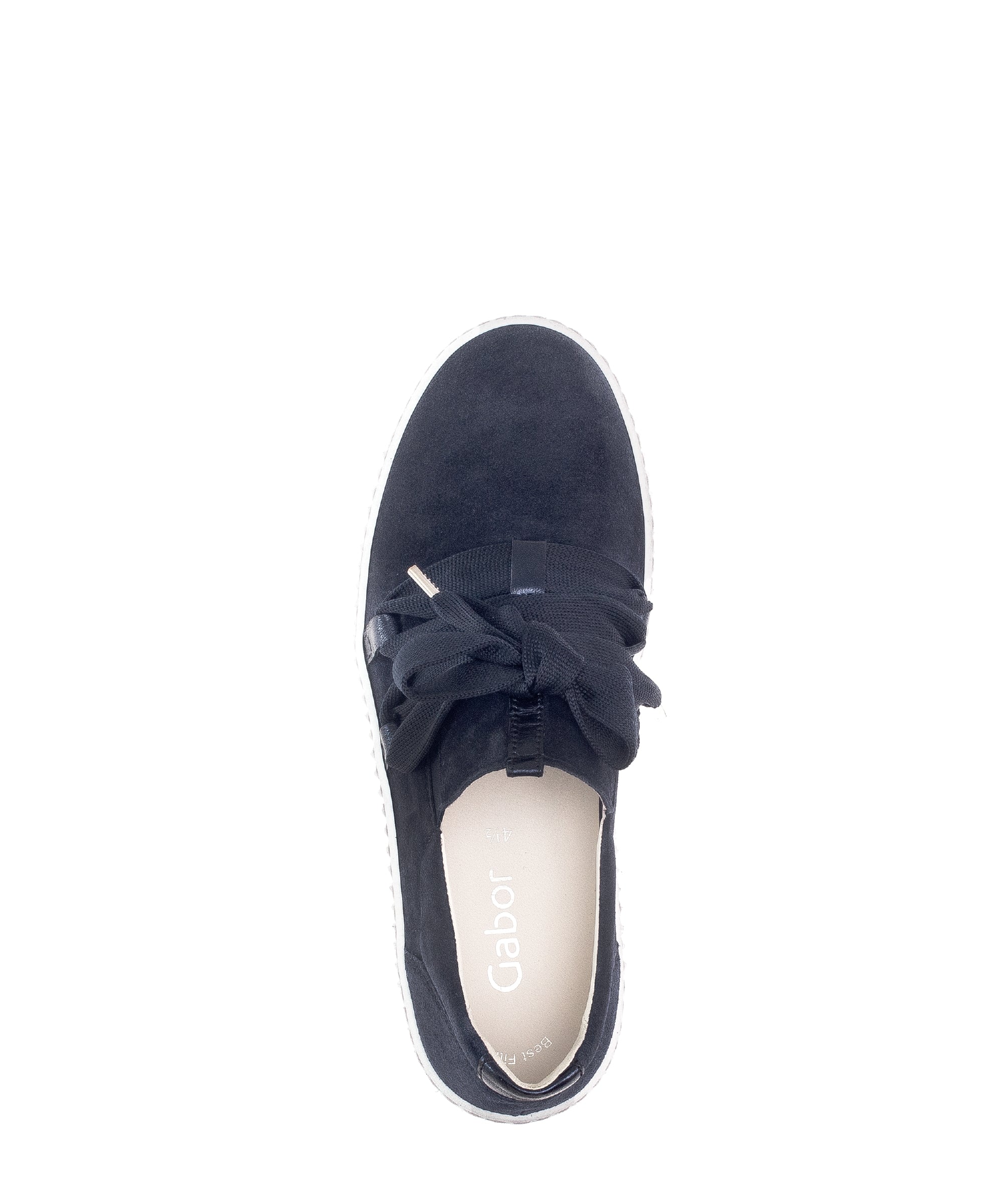 Baskets bleues en velours - Image 3