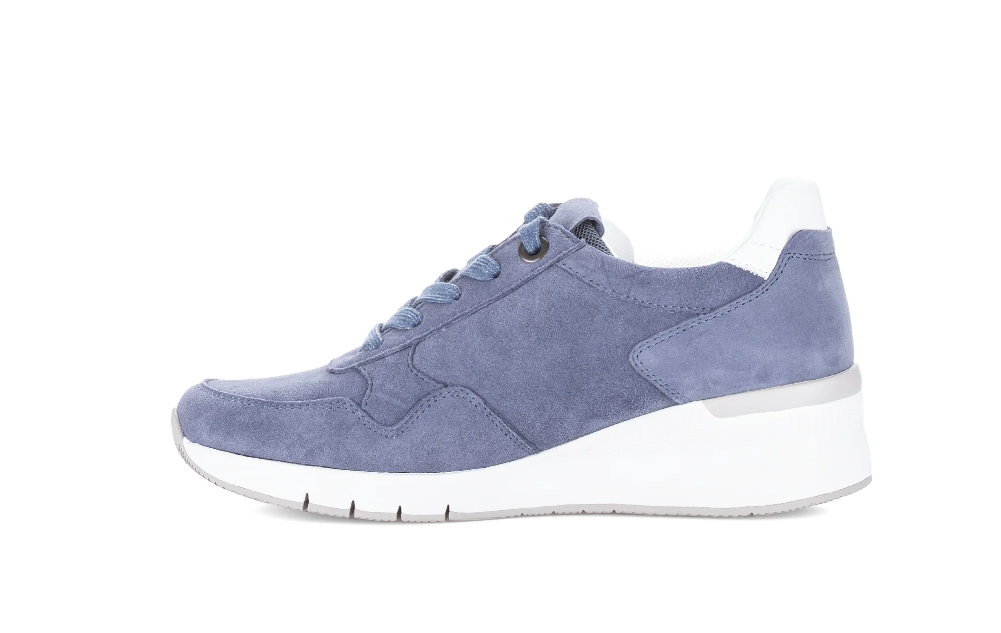 Baskets bleues en velours - Image 2