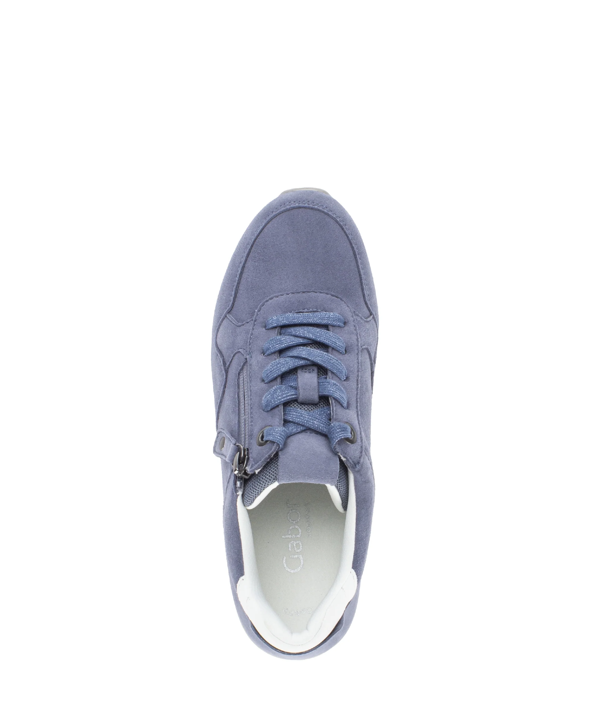 Baskets bleues en velours - Image 3