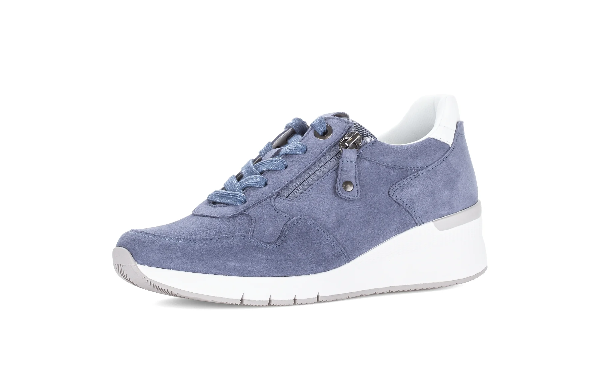 Baskets bleues en velours - Image 6