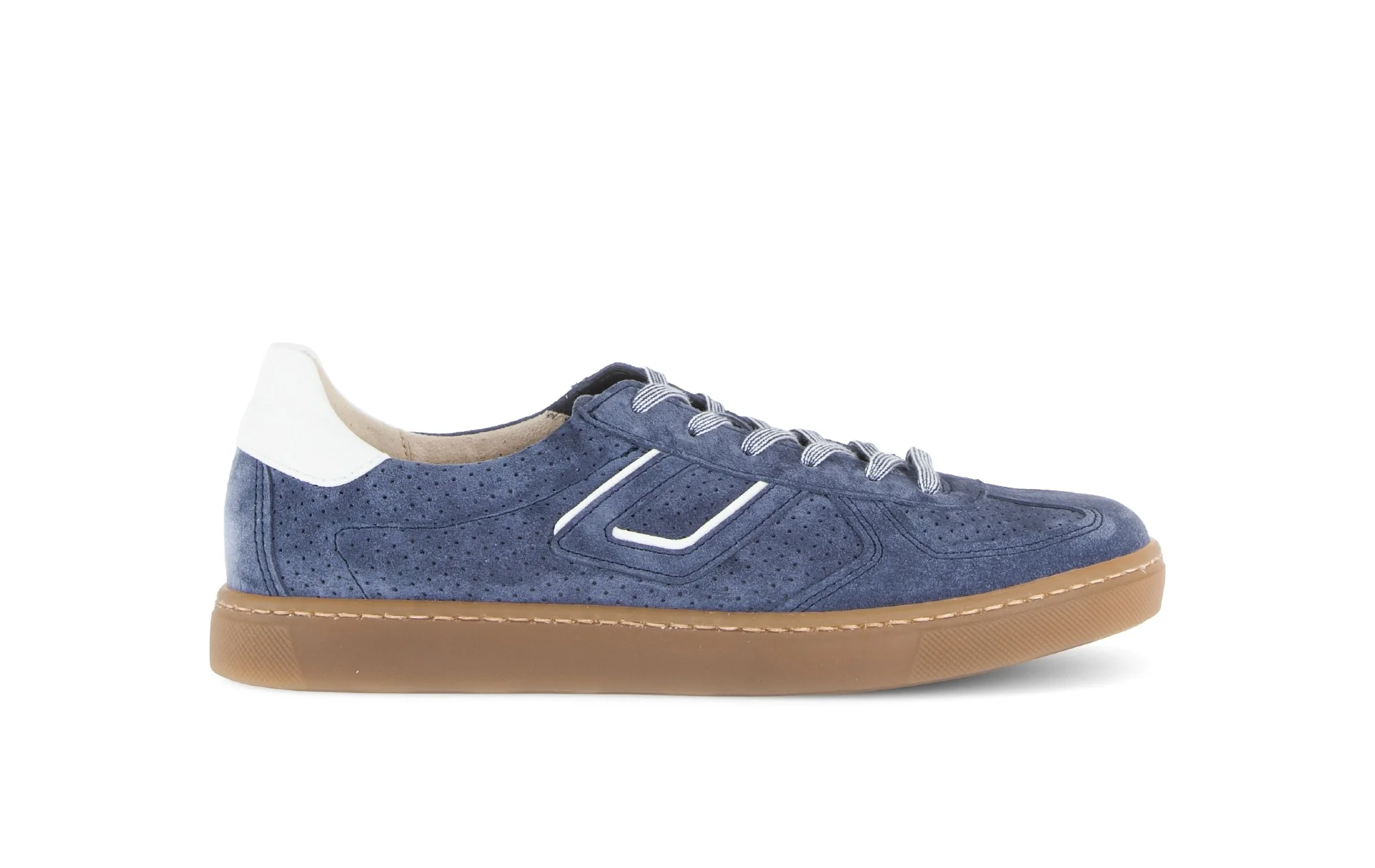 Baskets bleues en velours