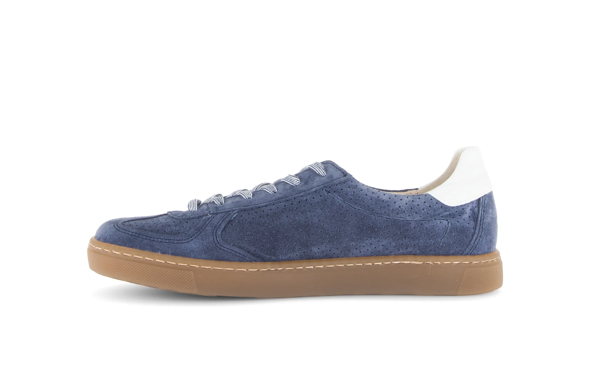 Baskets bleues en velours - Image 2