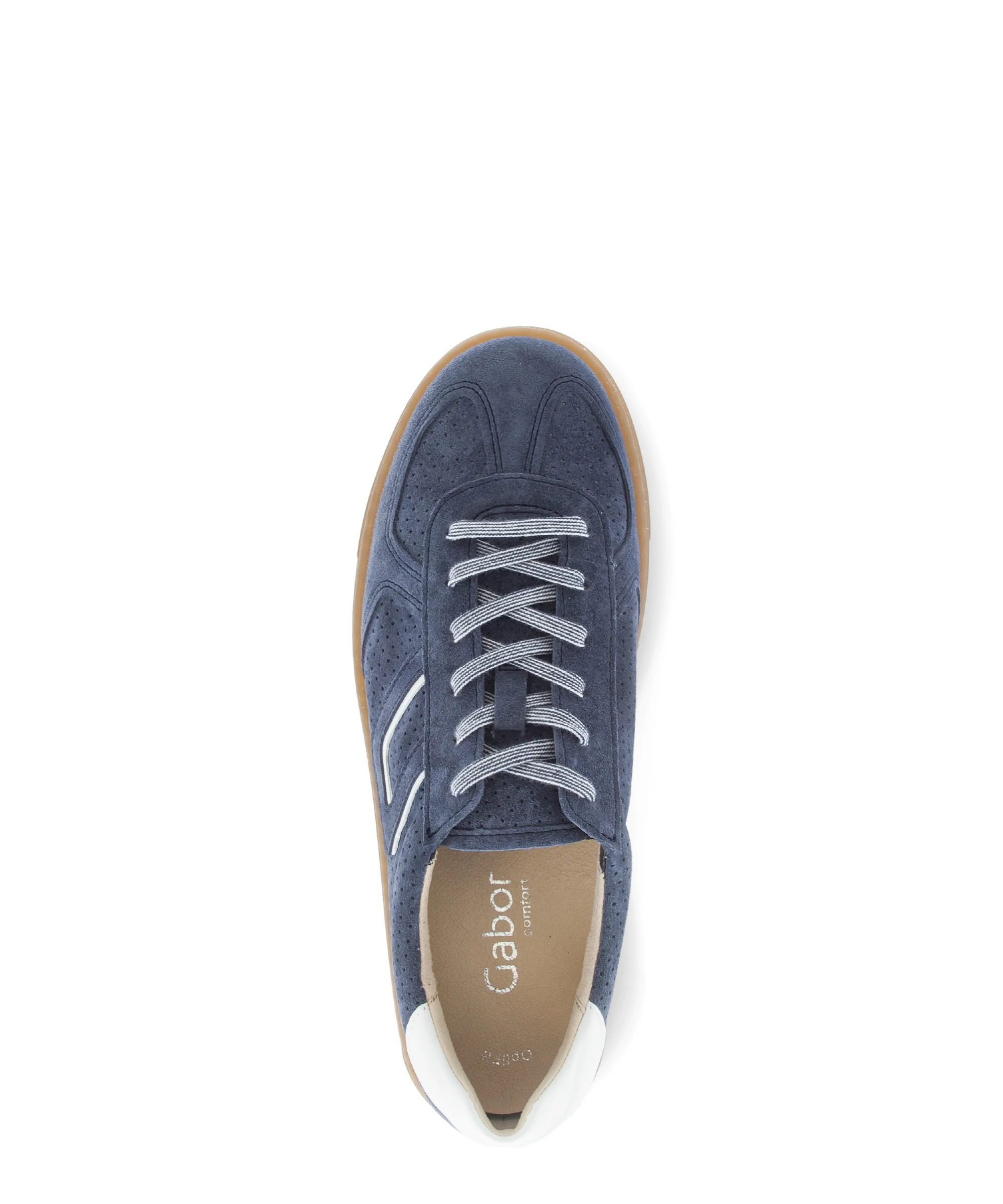 Baskets bleues en velours - Image 3
