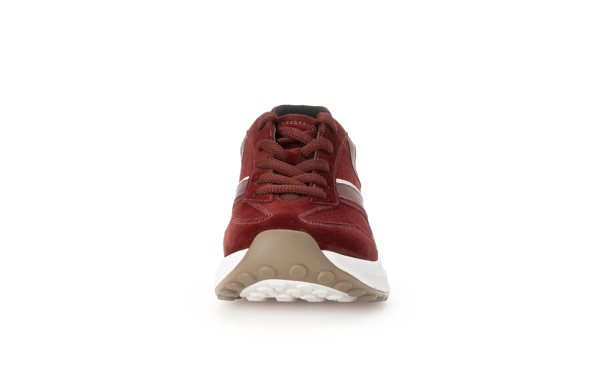 Baskets bordeaux en cuir - Image 5
