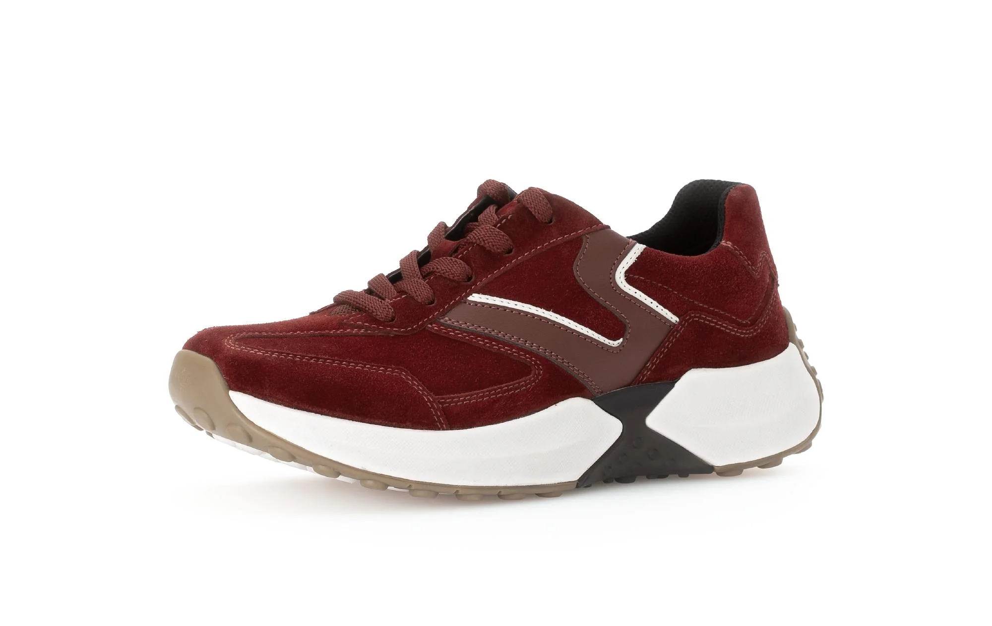 Baskets bordeaux en cuir - Image 6