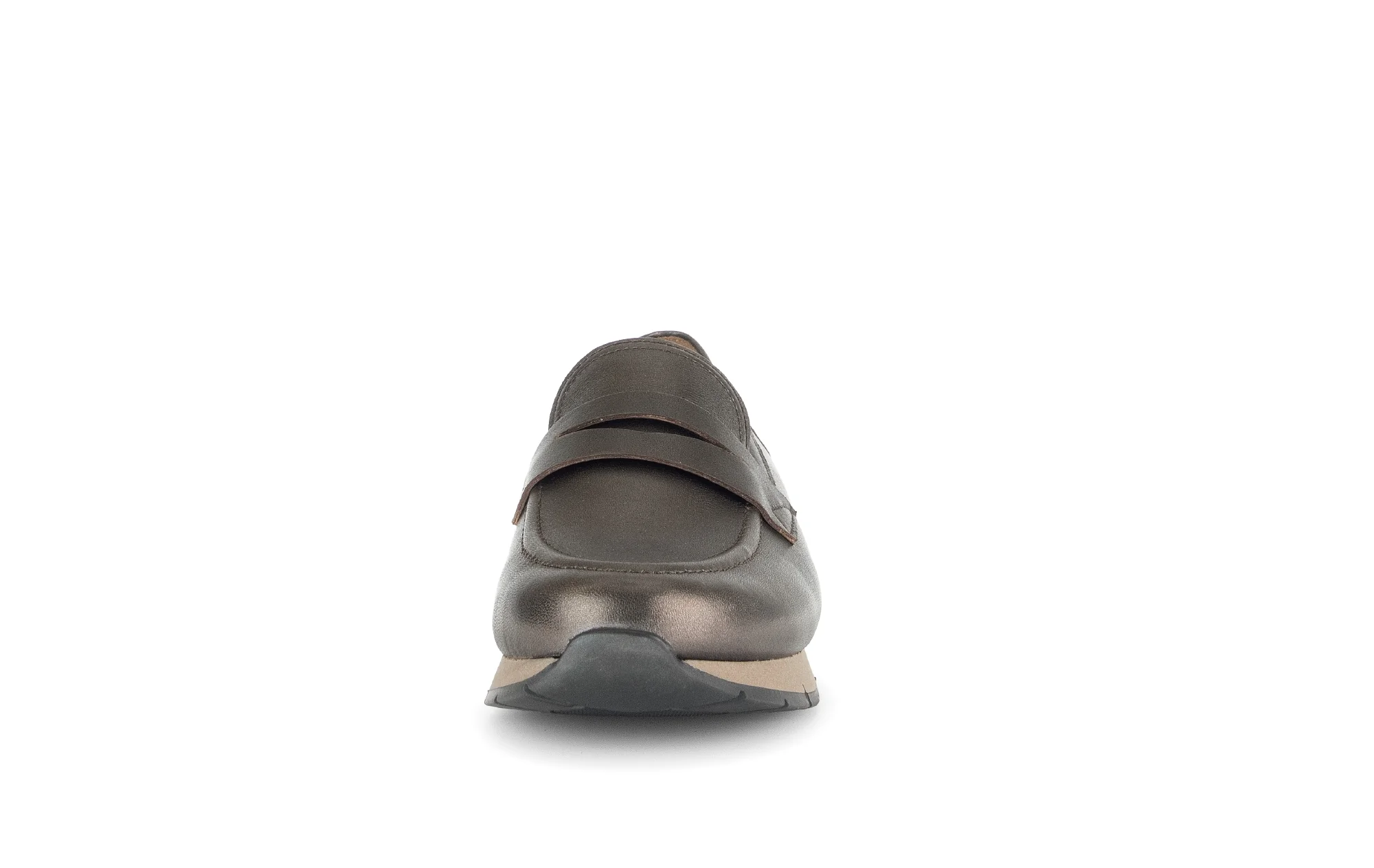 Mocassins bronze en cuir lisse - Image 4