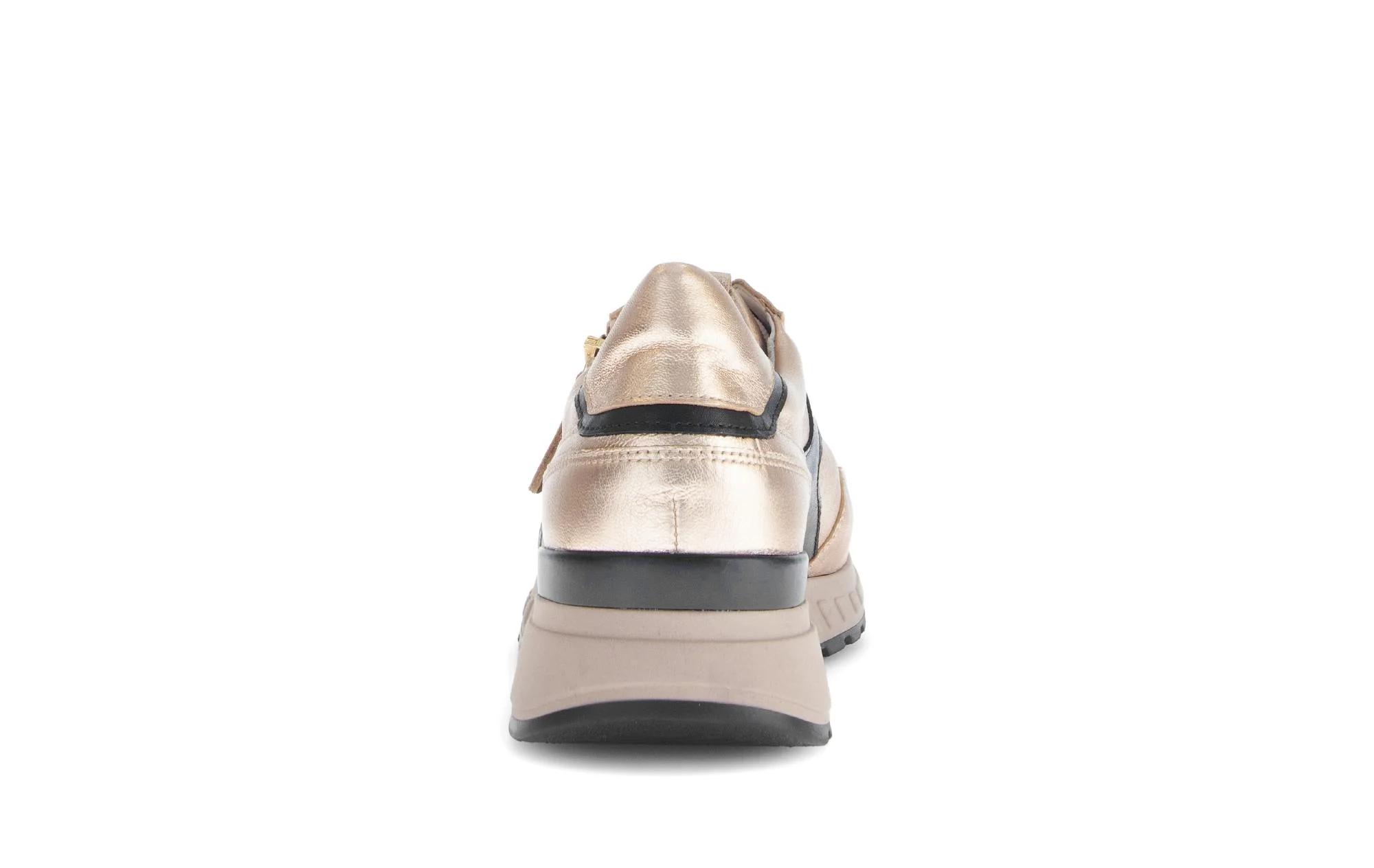 Baskets beiges en cuir lisse - Image 4