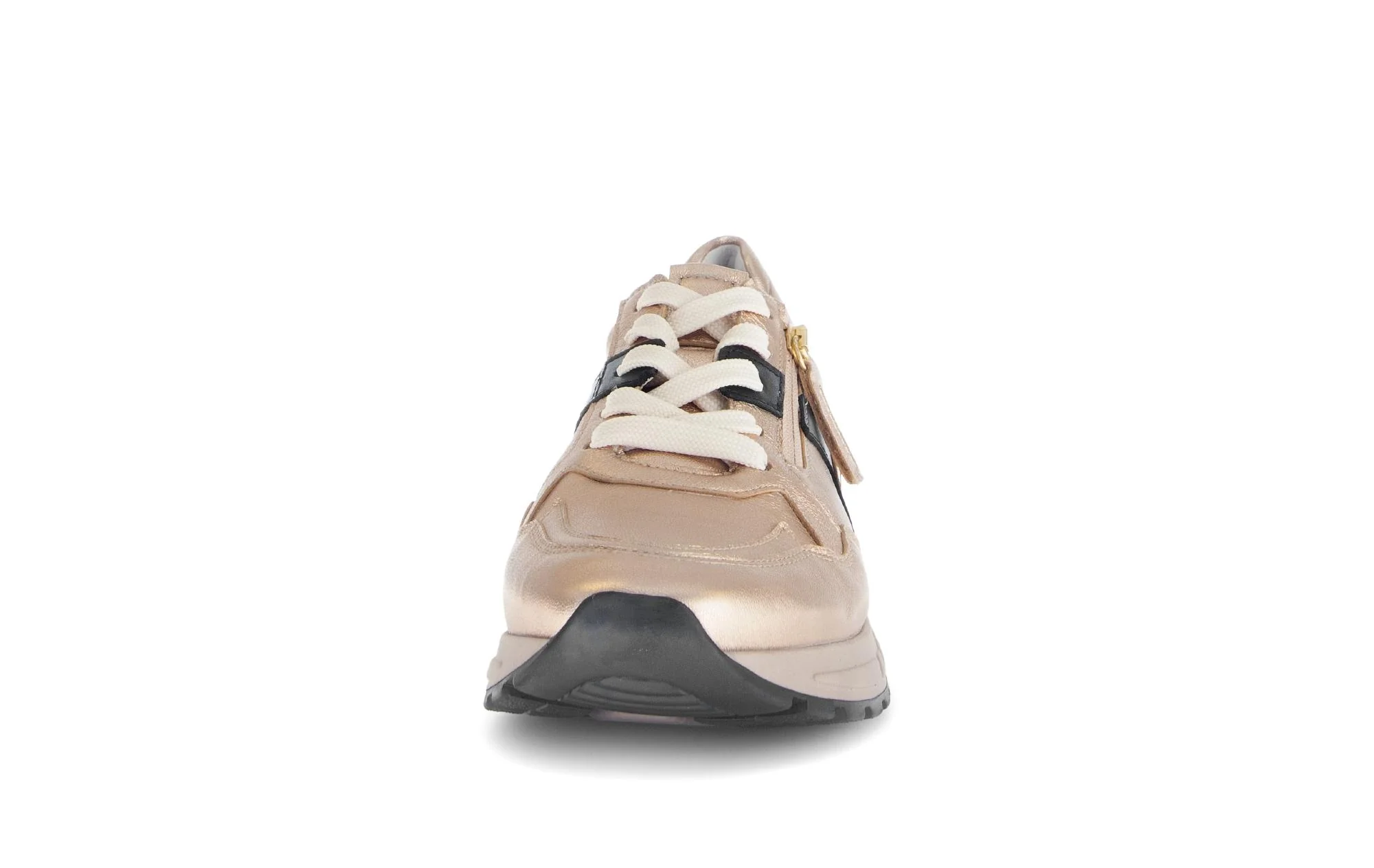 Baskets beiges en cuir lisse - Image 5