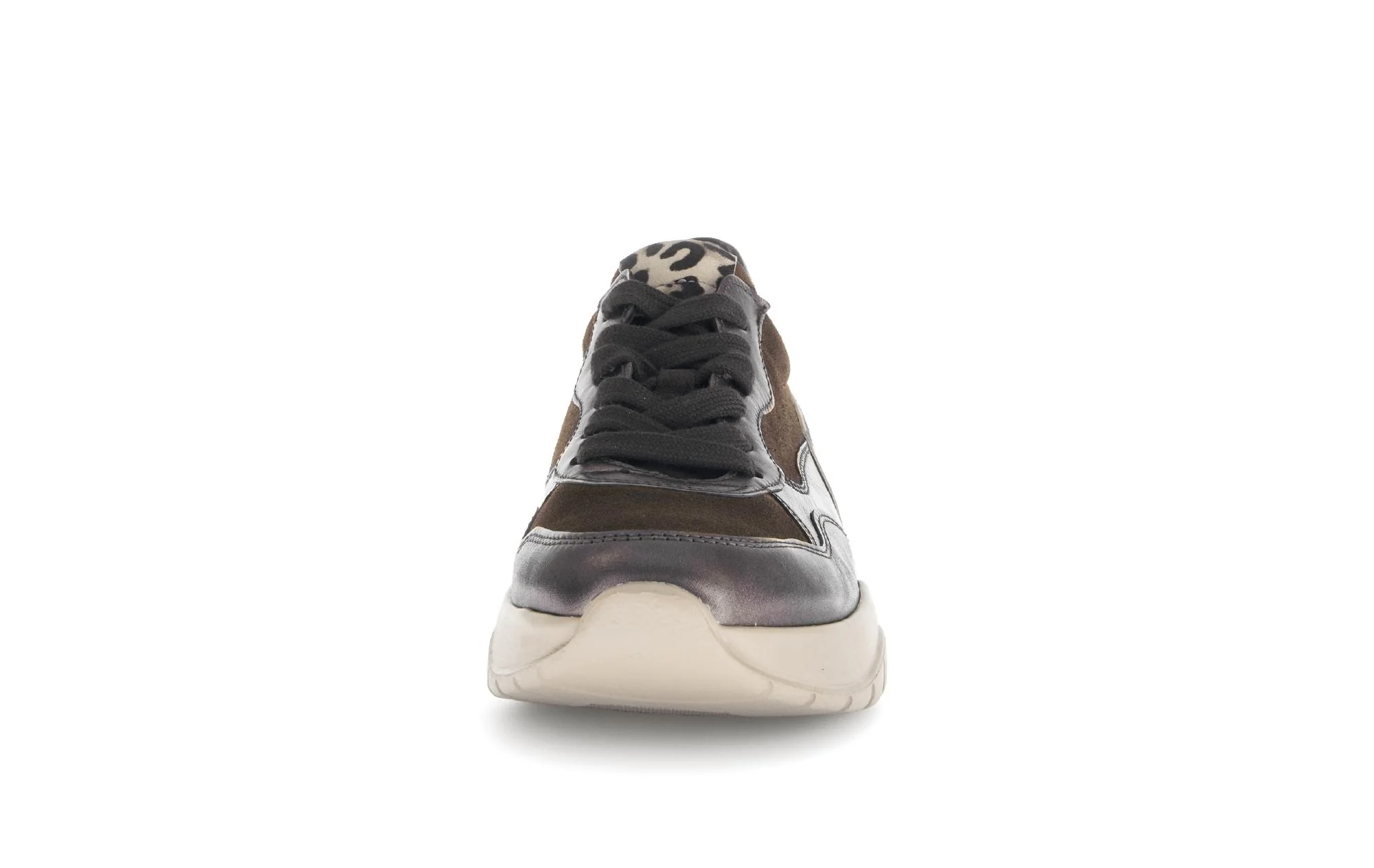 Baskets noires en cuir lisse - Image 5