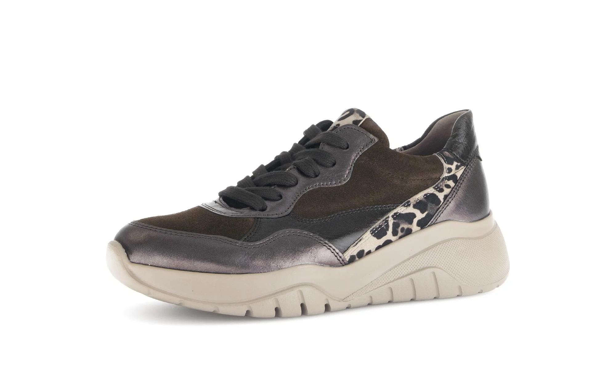 Baskets noires en cuir lisse - Image 6