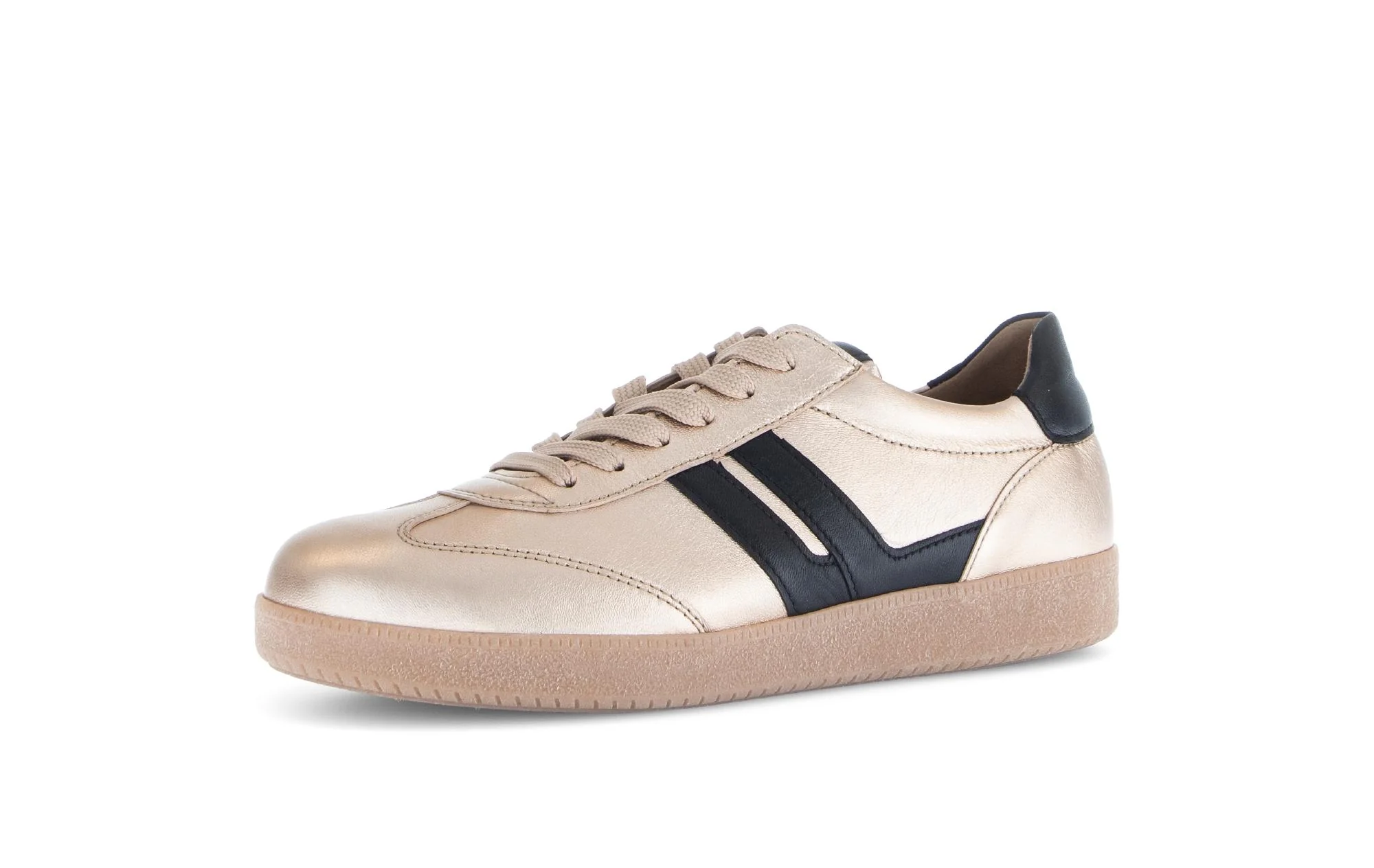 Baskets argentée en cuir lisse - Image 6