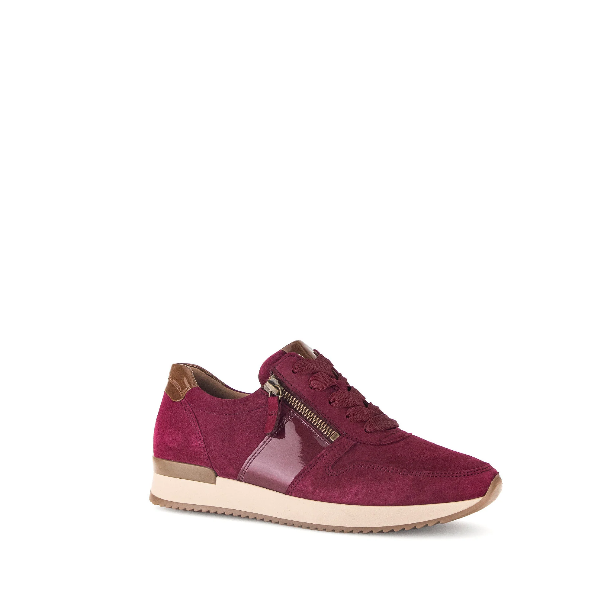 Baskets fuchsia en combinaison cuirs - Image 3