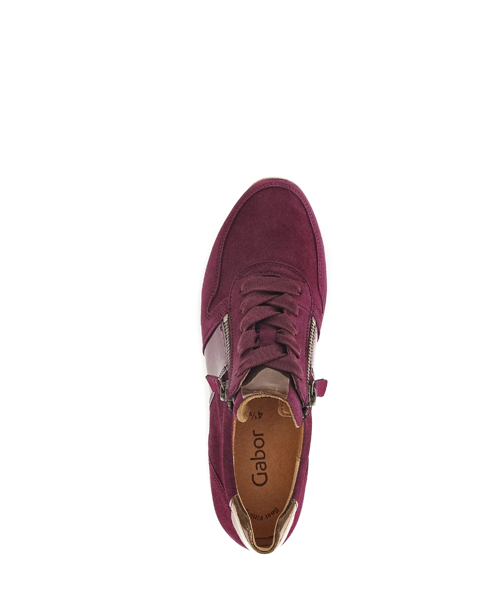Baskets fuchsia en combinaison cuirs - Image 6