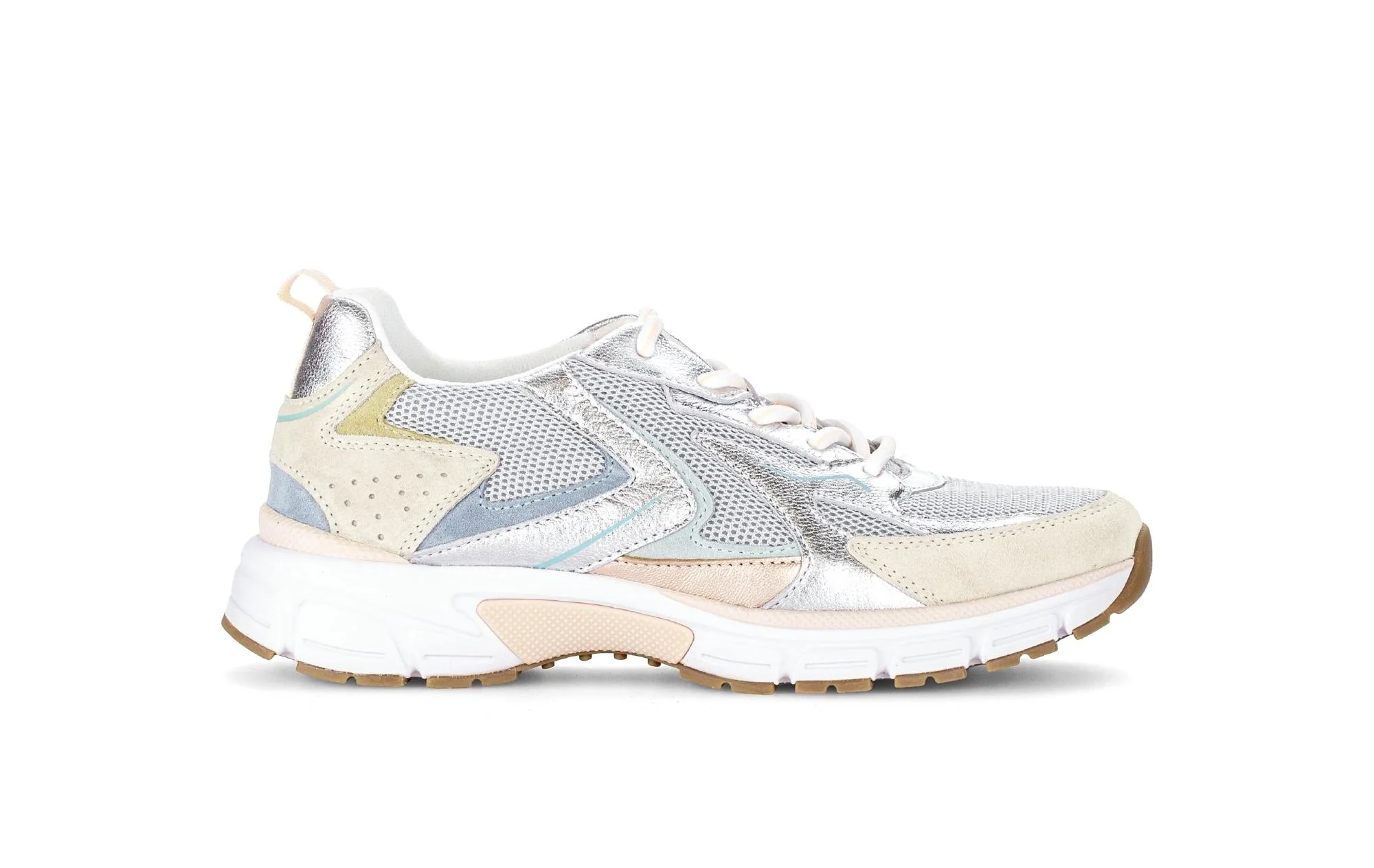 Baskets grises en cuir