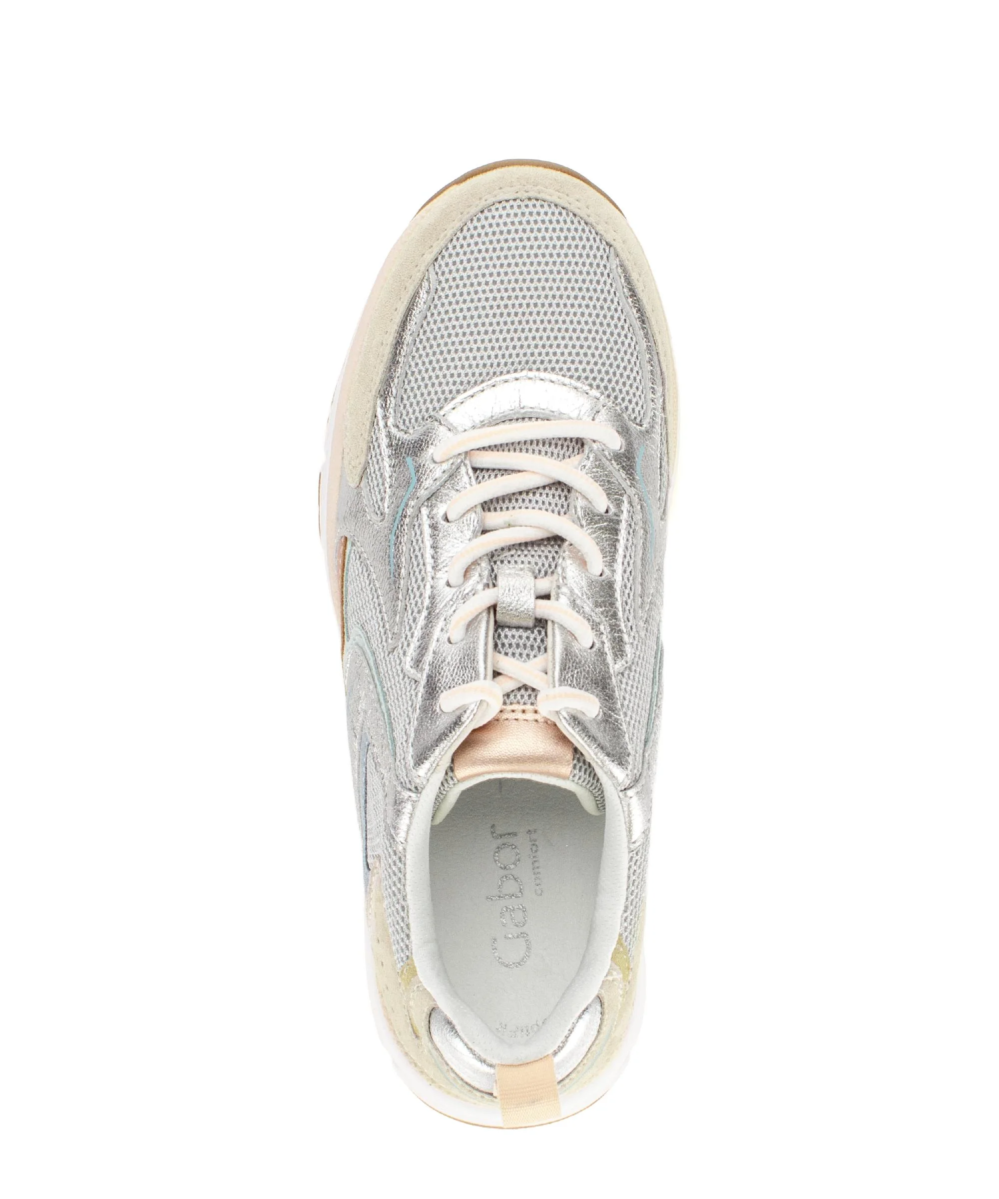 Baskets grises en cuir - Image 3