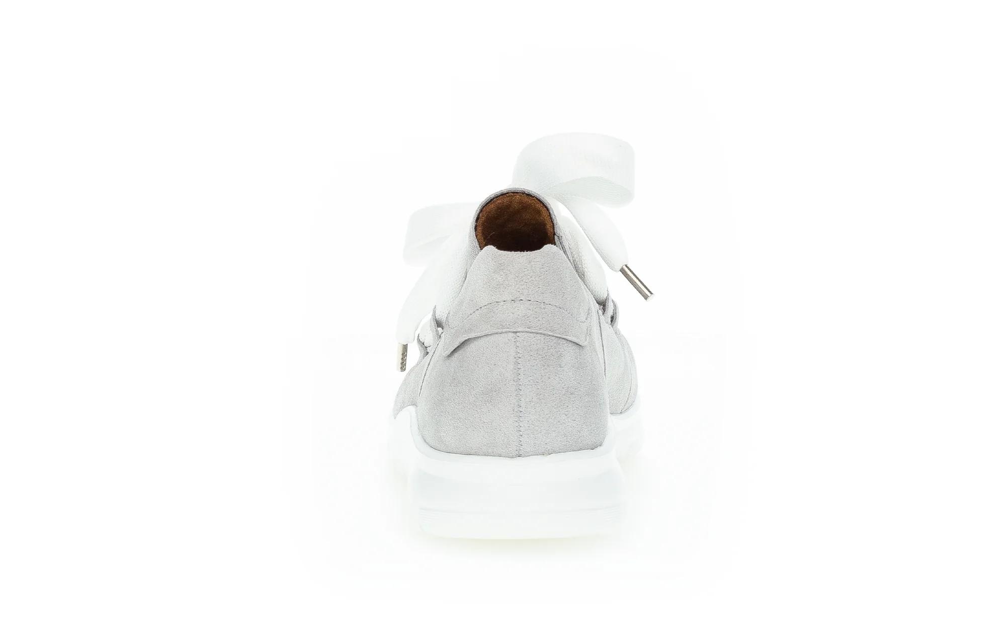 Baskets grises en cuir - Image 3