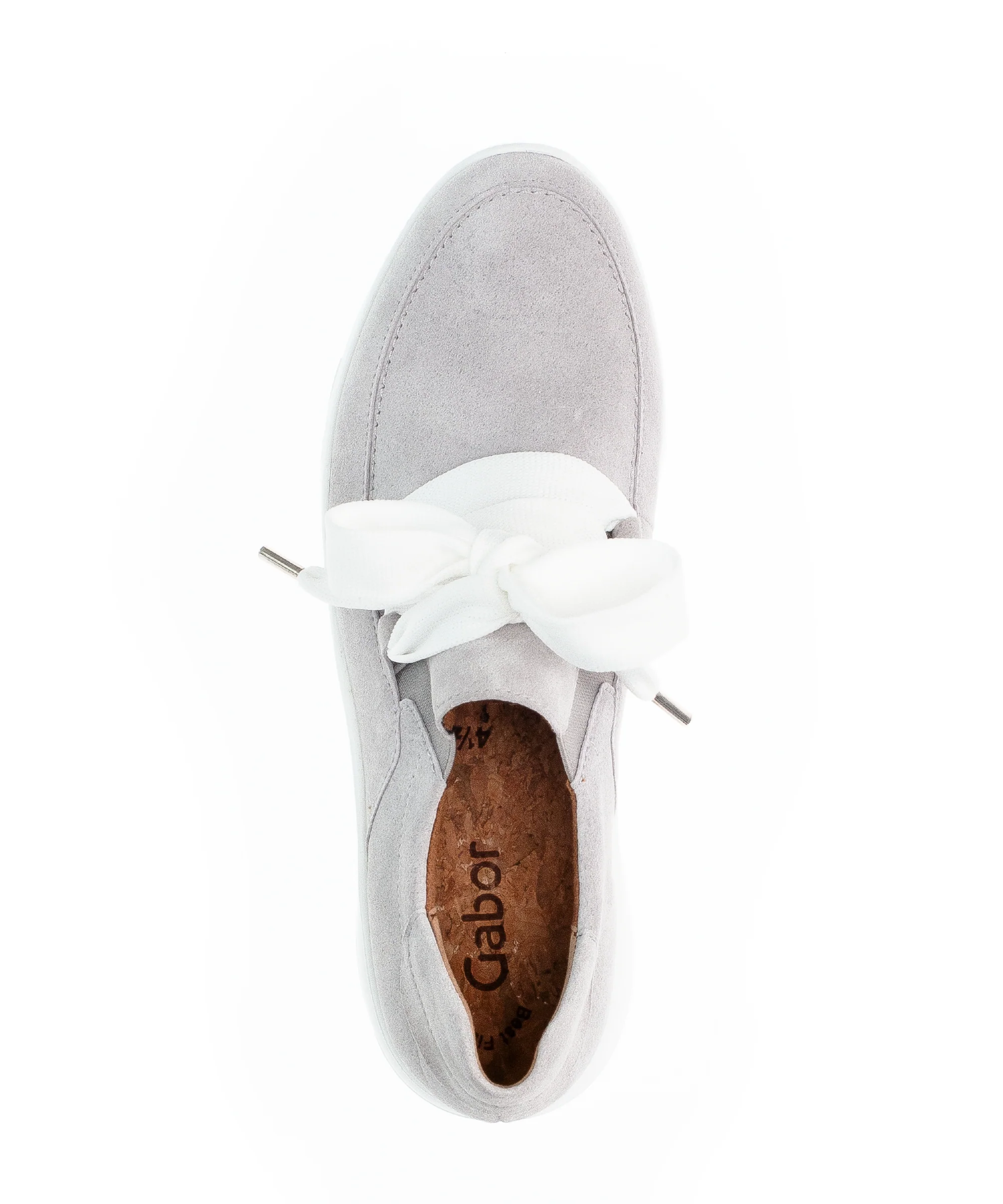 Baskets grises en cuir - Image 4