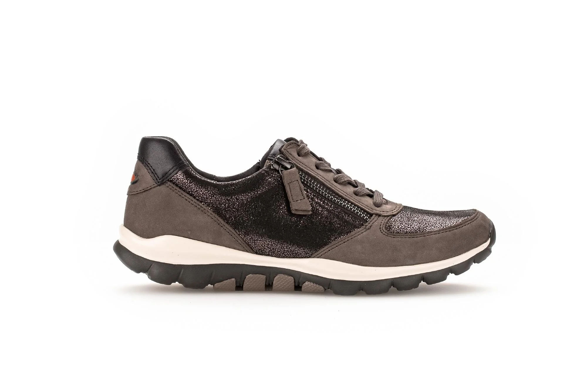 Baskets Rolling Soft taupes en Cuir et Nubuck