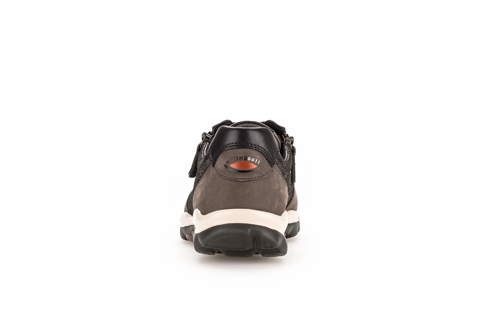Baskets Rolling Soft taupes en Cuir et Nubuck - Image 4