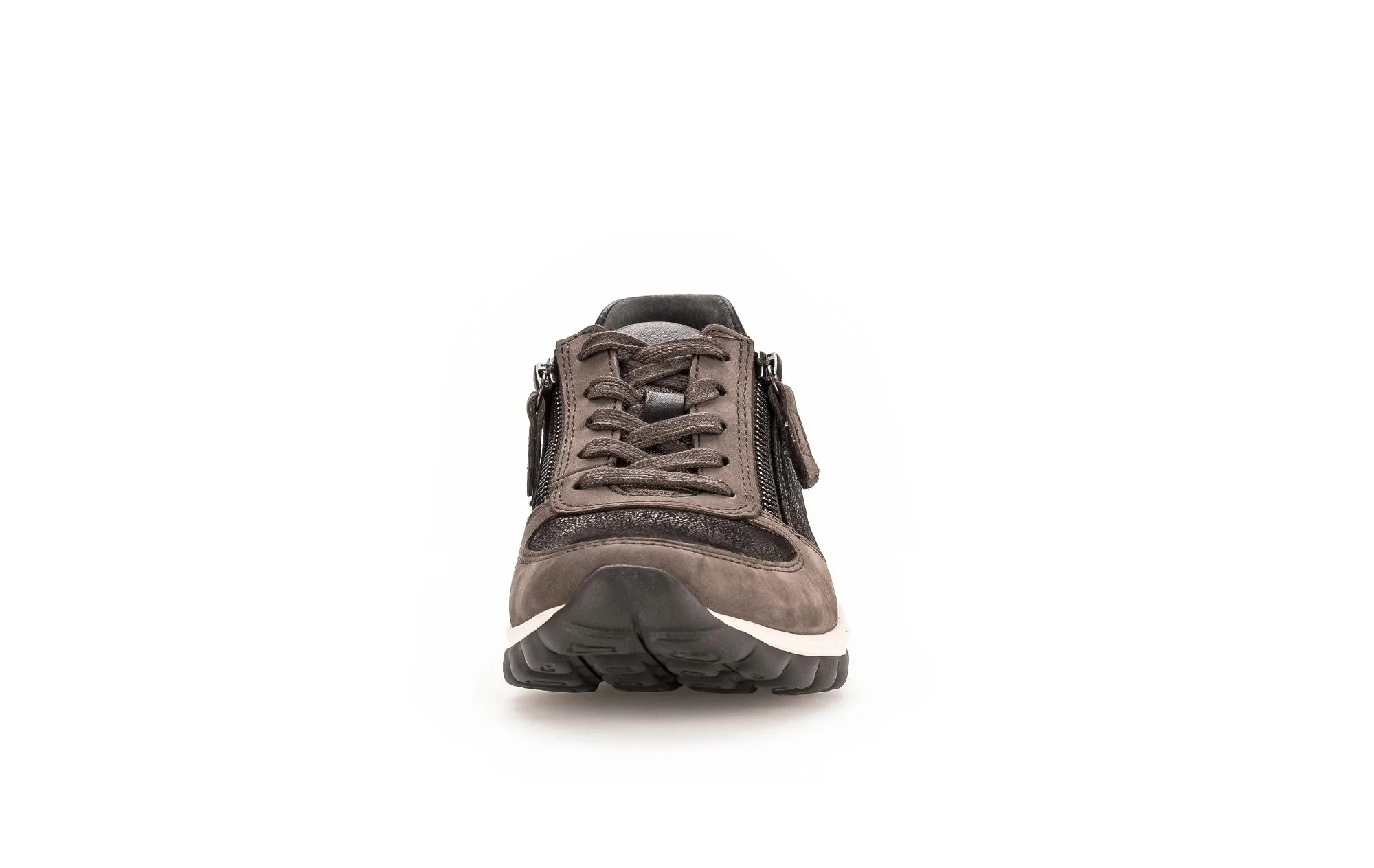 Baskets Rolling Soft taupes en Cuir et Nubuck - Image 5