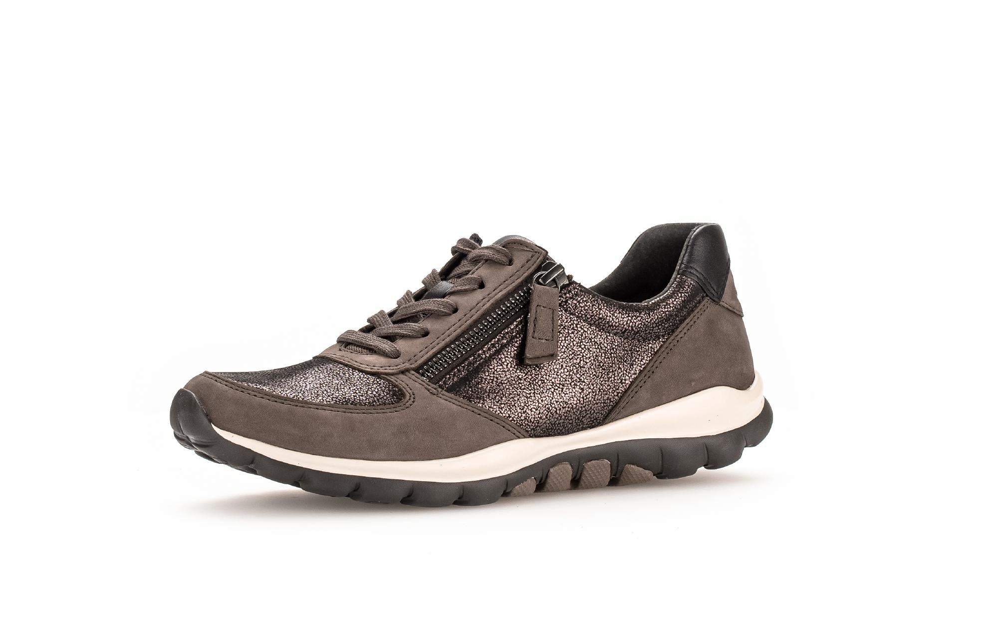 Baskets Rolling Soft taupes en Cuir et Nubuck - Image 6