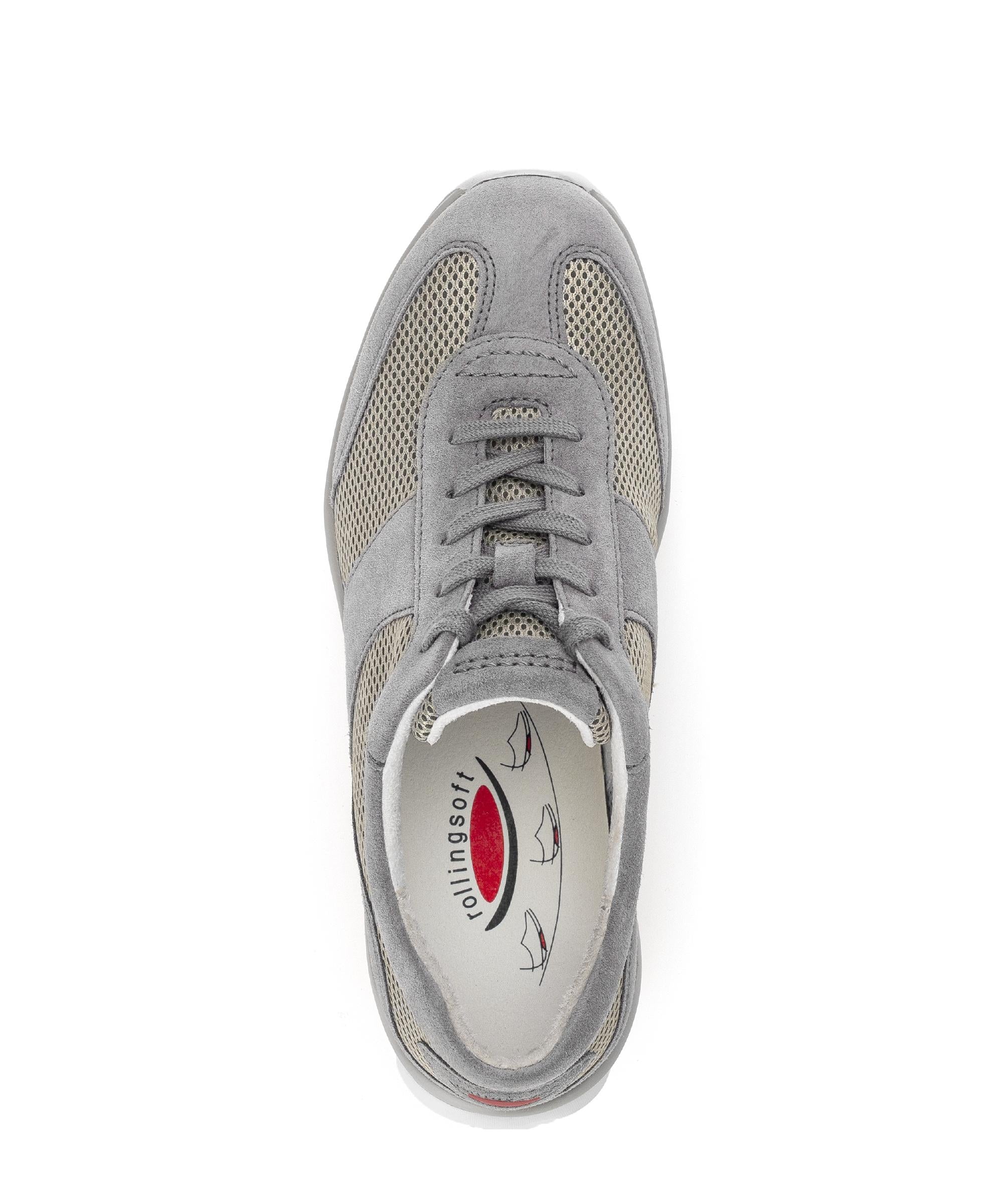 Baskets grises en cuir - Image 3
