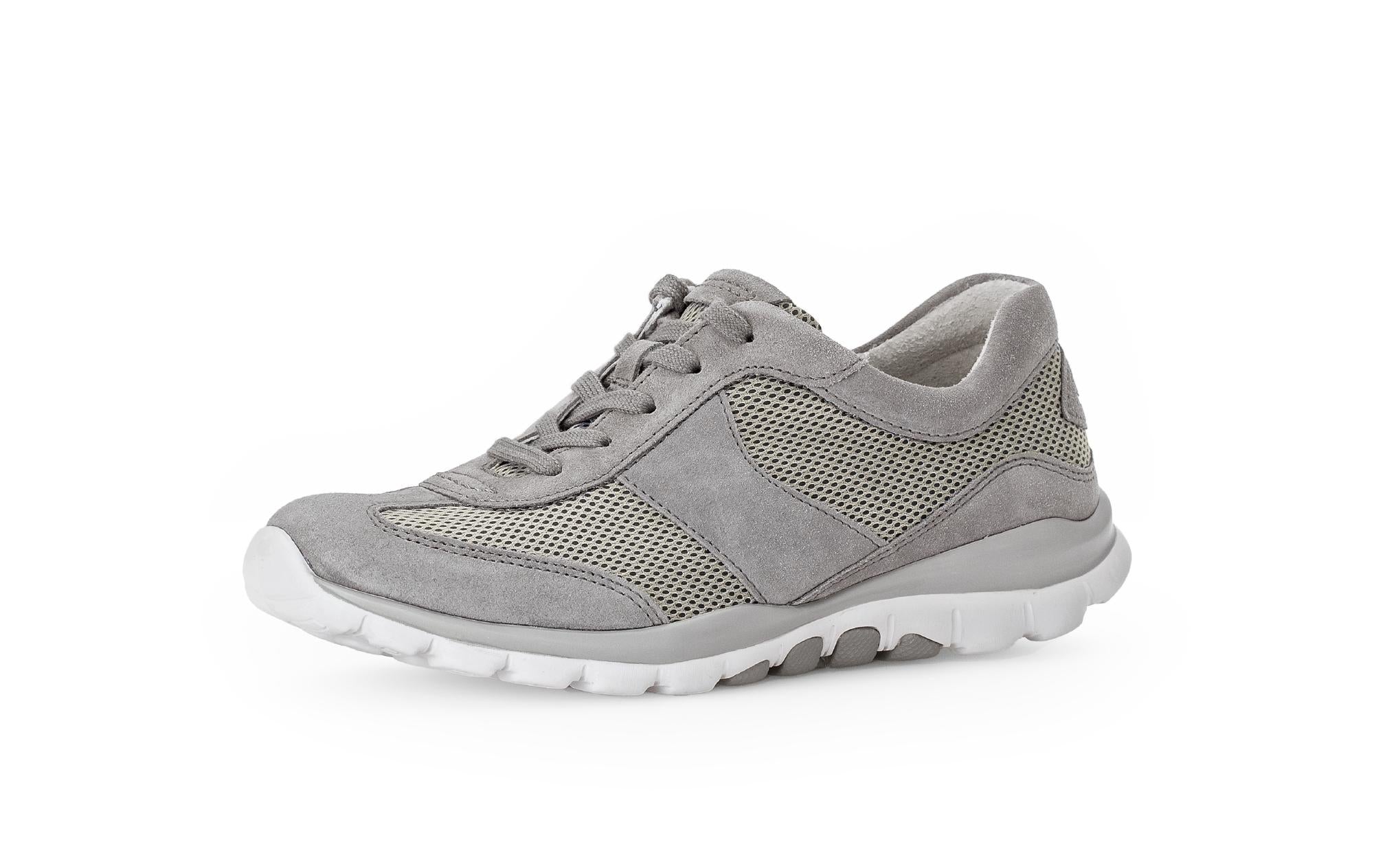 Baskets grises en cuir - Image 6