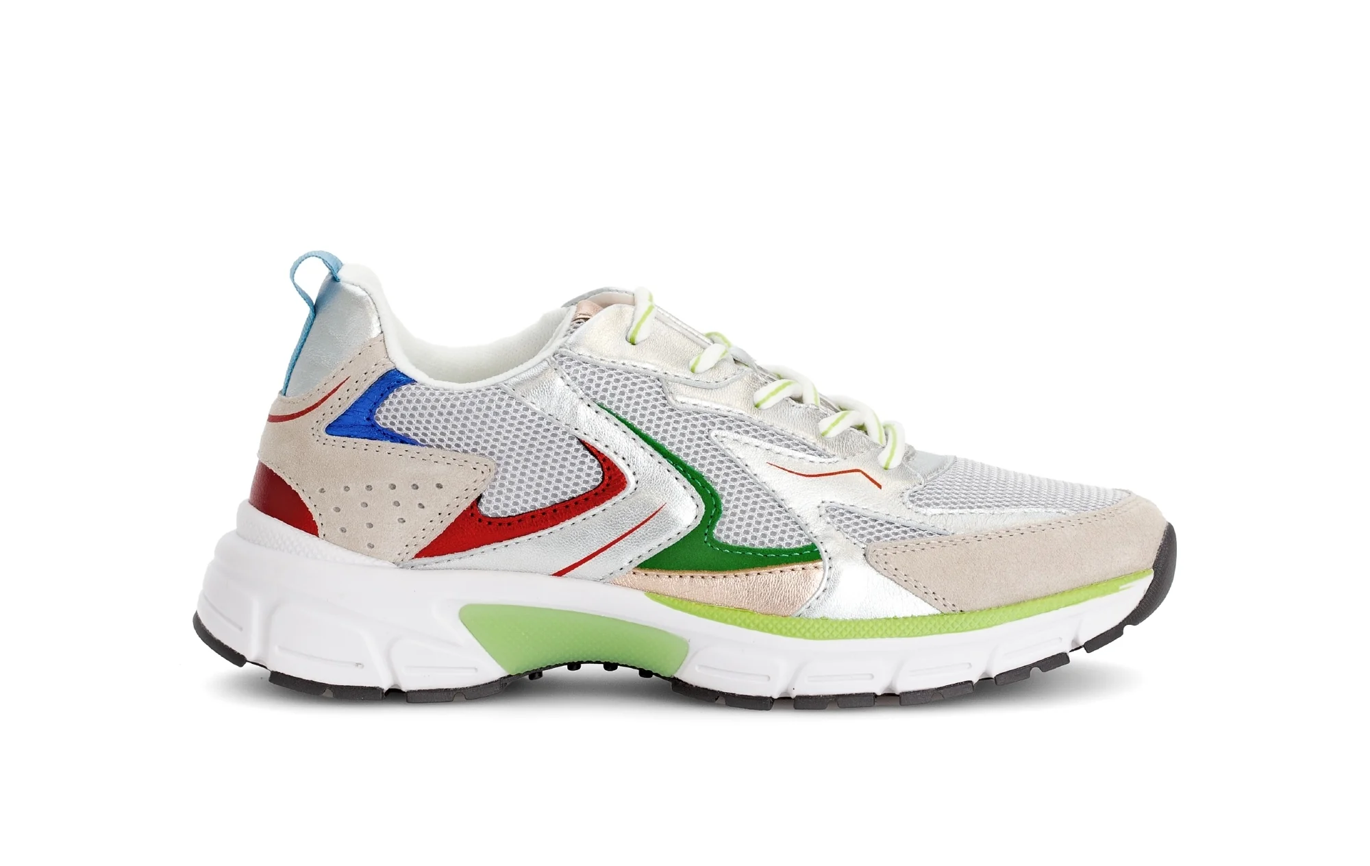 Baskets grises en cuir