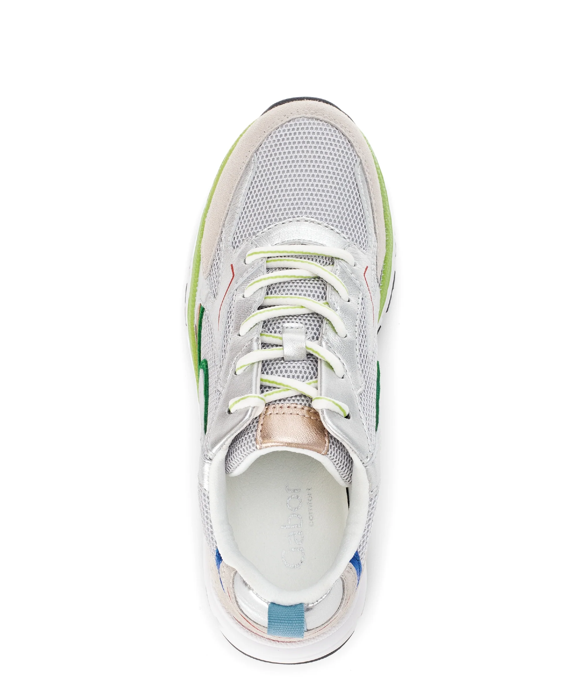 Baskets grises en cuir - Image 3