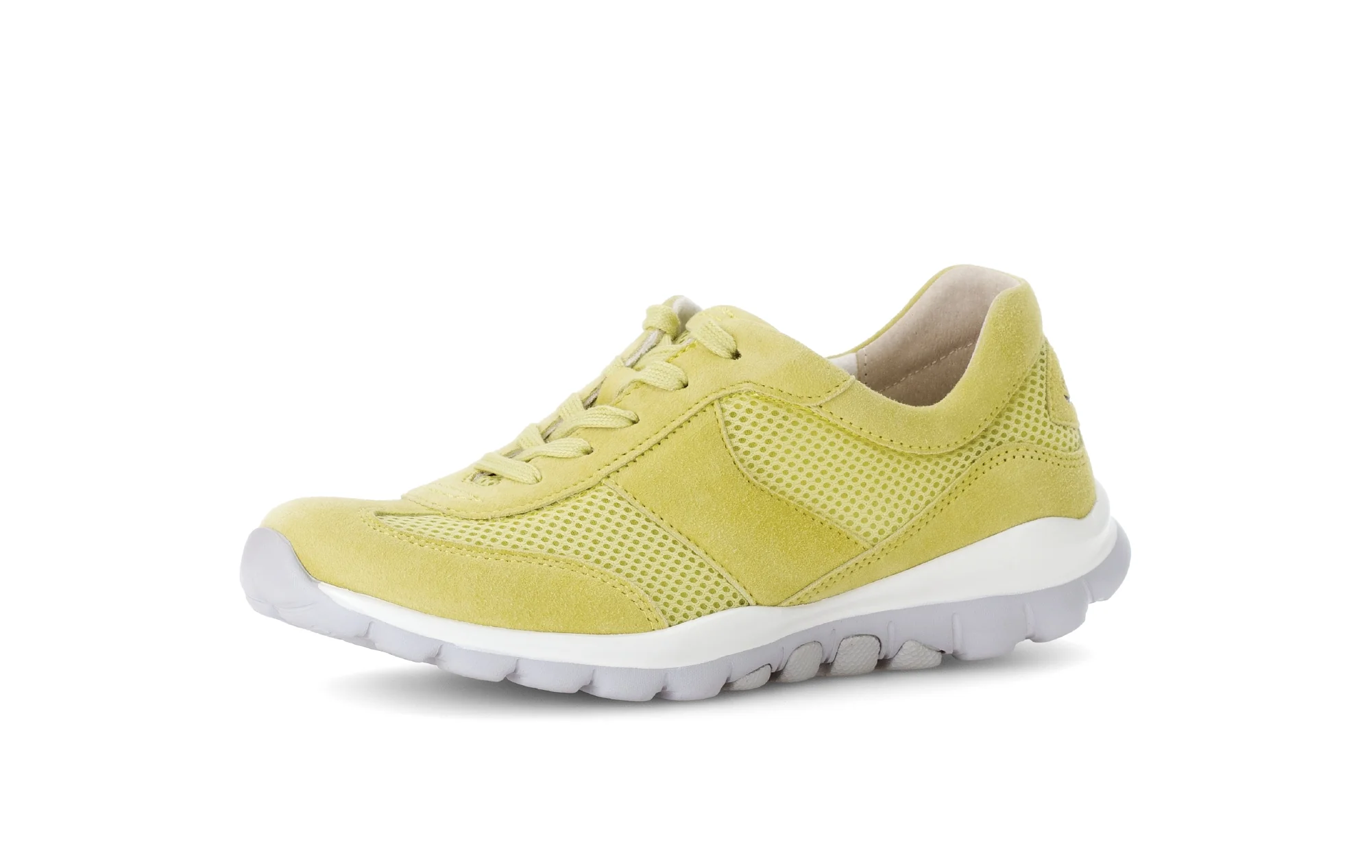 Baskets jaunes en combinaison Nubuck et textile - Image 6