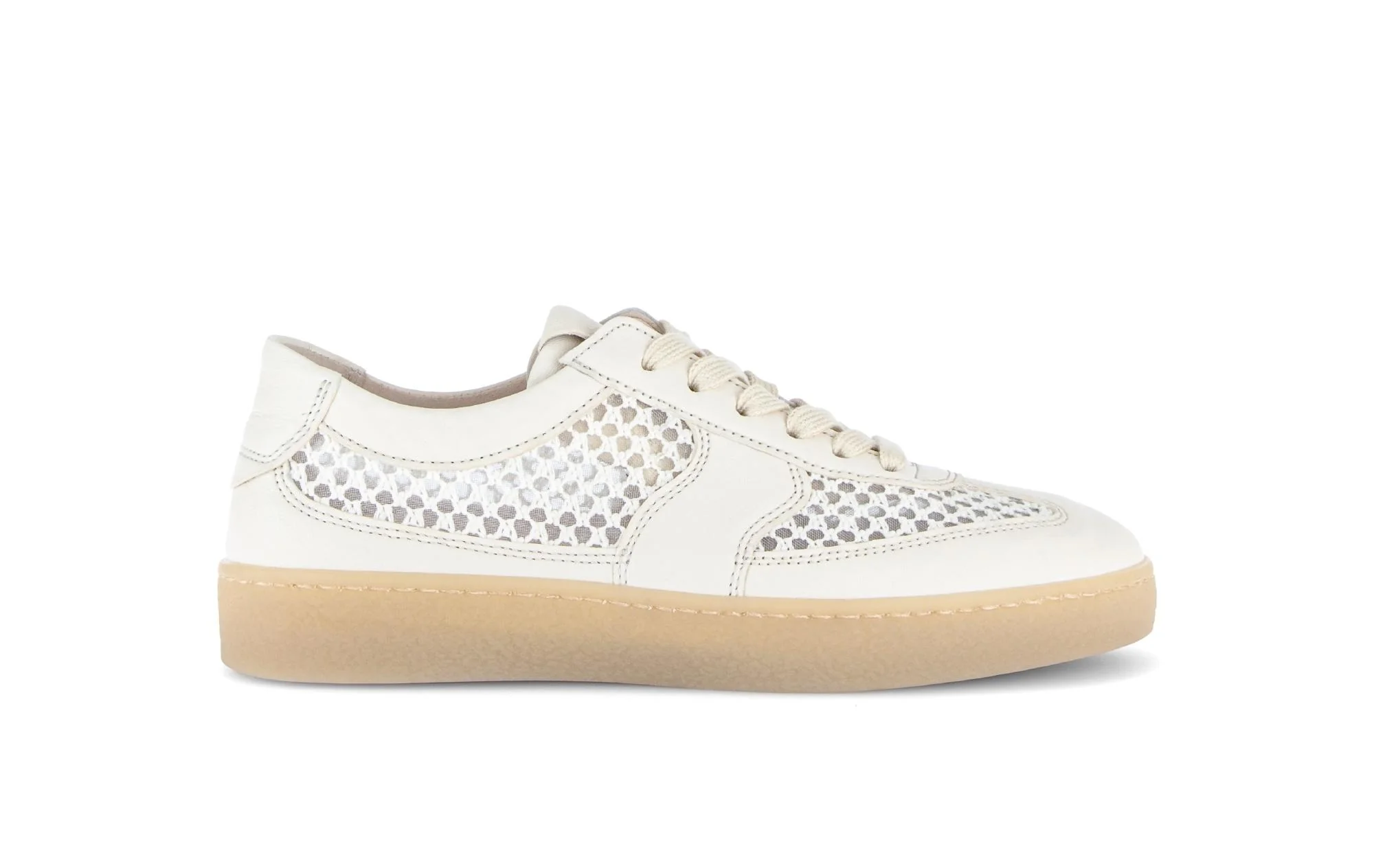 Baskets jaunes en cuir