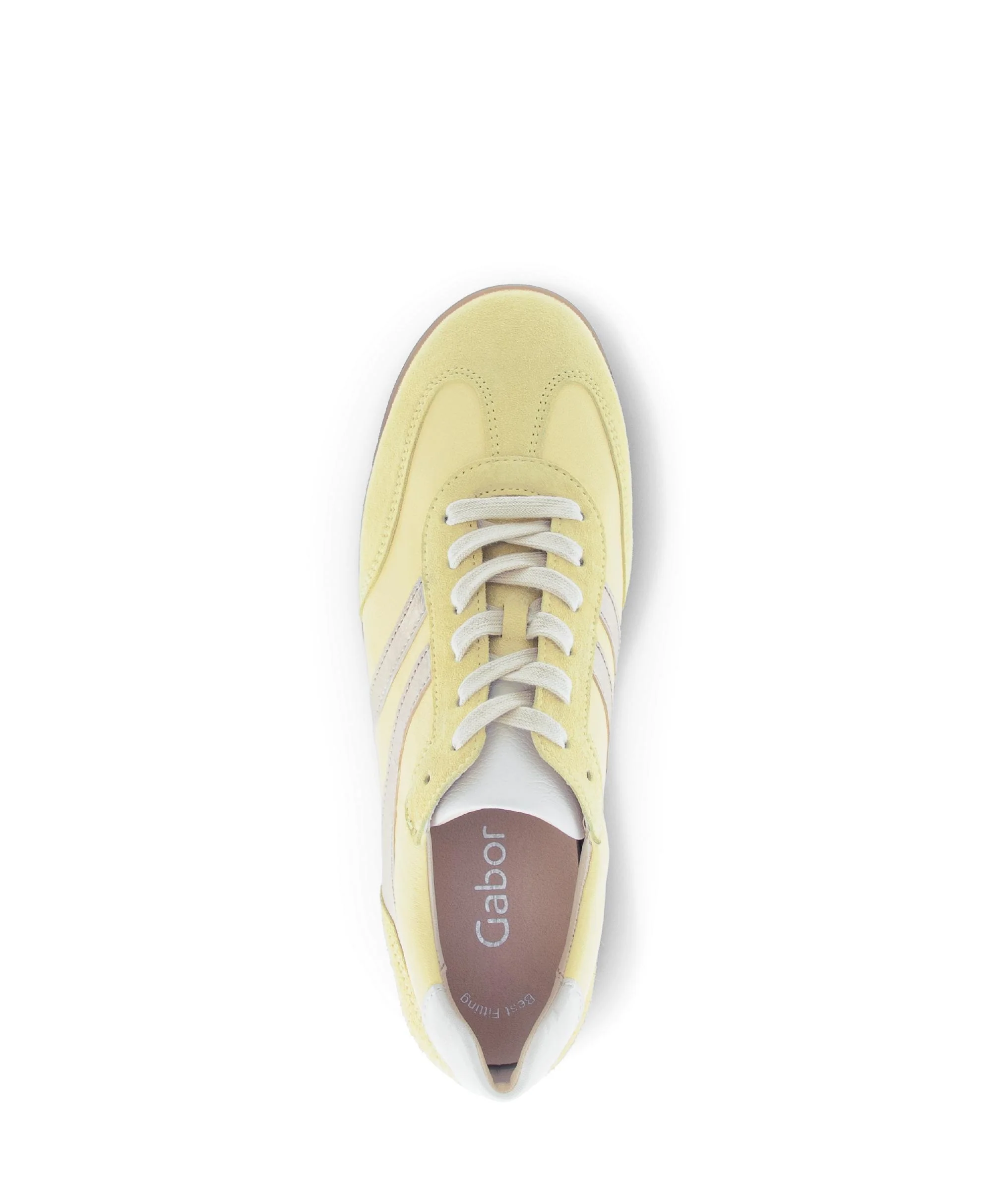 Baskets jaunes en cuir et nubuck - Image 3