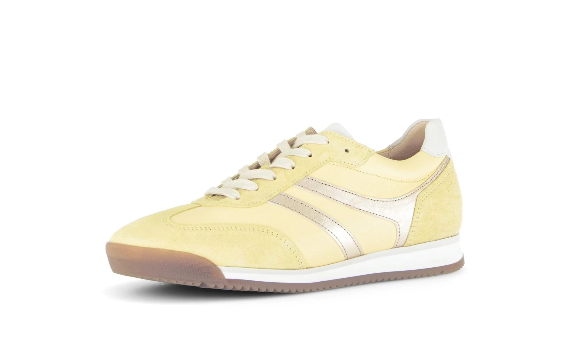Baskets jaunes en cuir et nubuck - Image 6