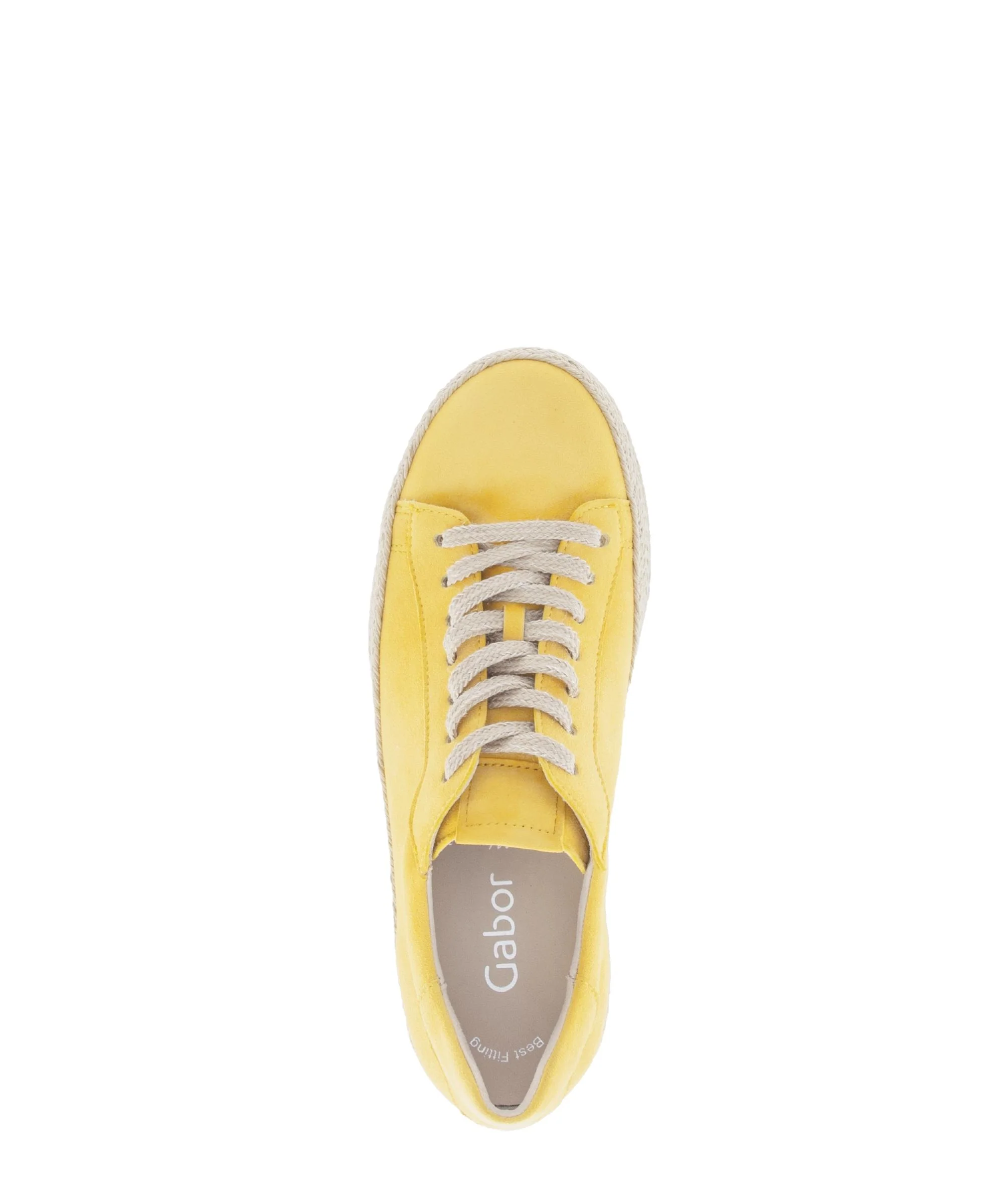 Baskets jaunes en cuir - Image 3