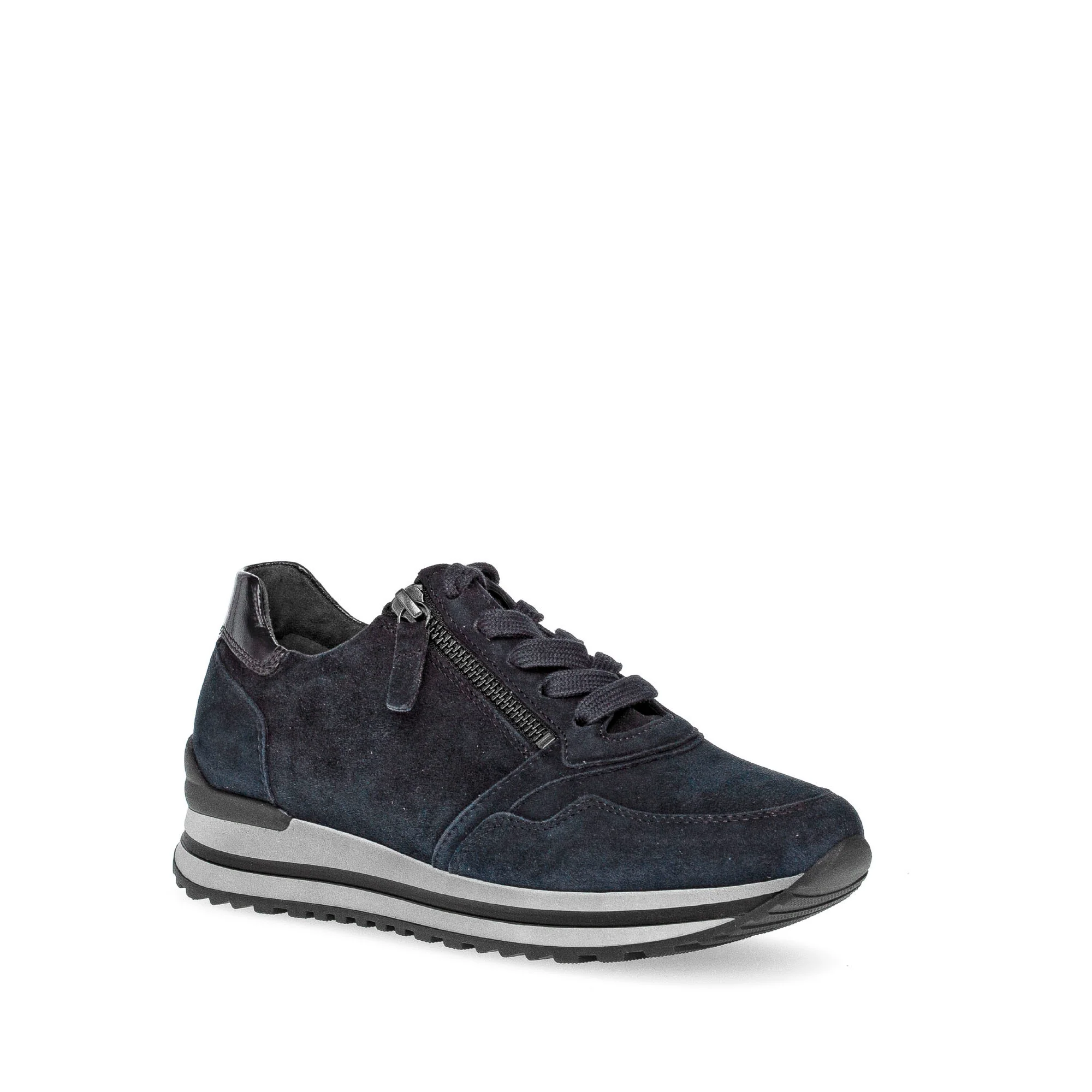 Baskets marine en combinaison cuirs - Image 3