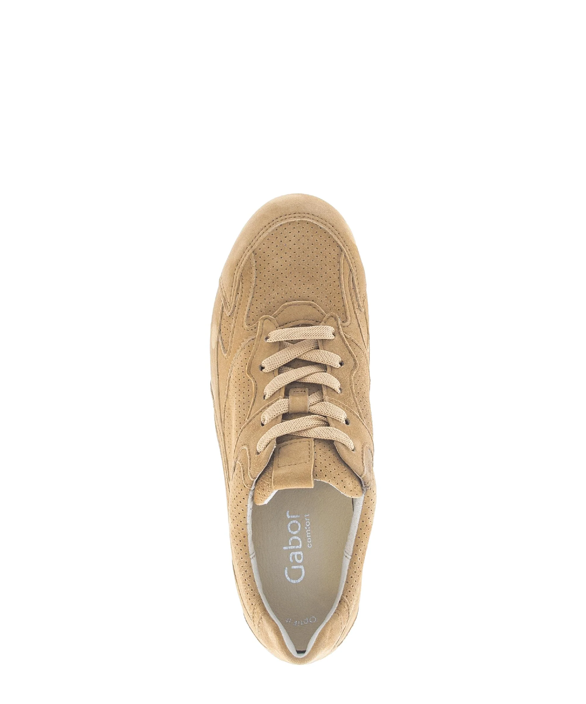 Baskets beige en cuir - Image 3