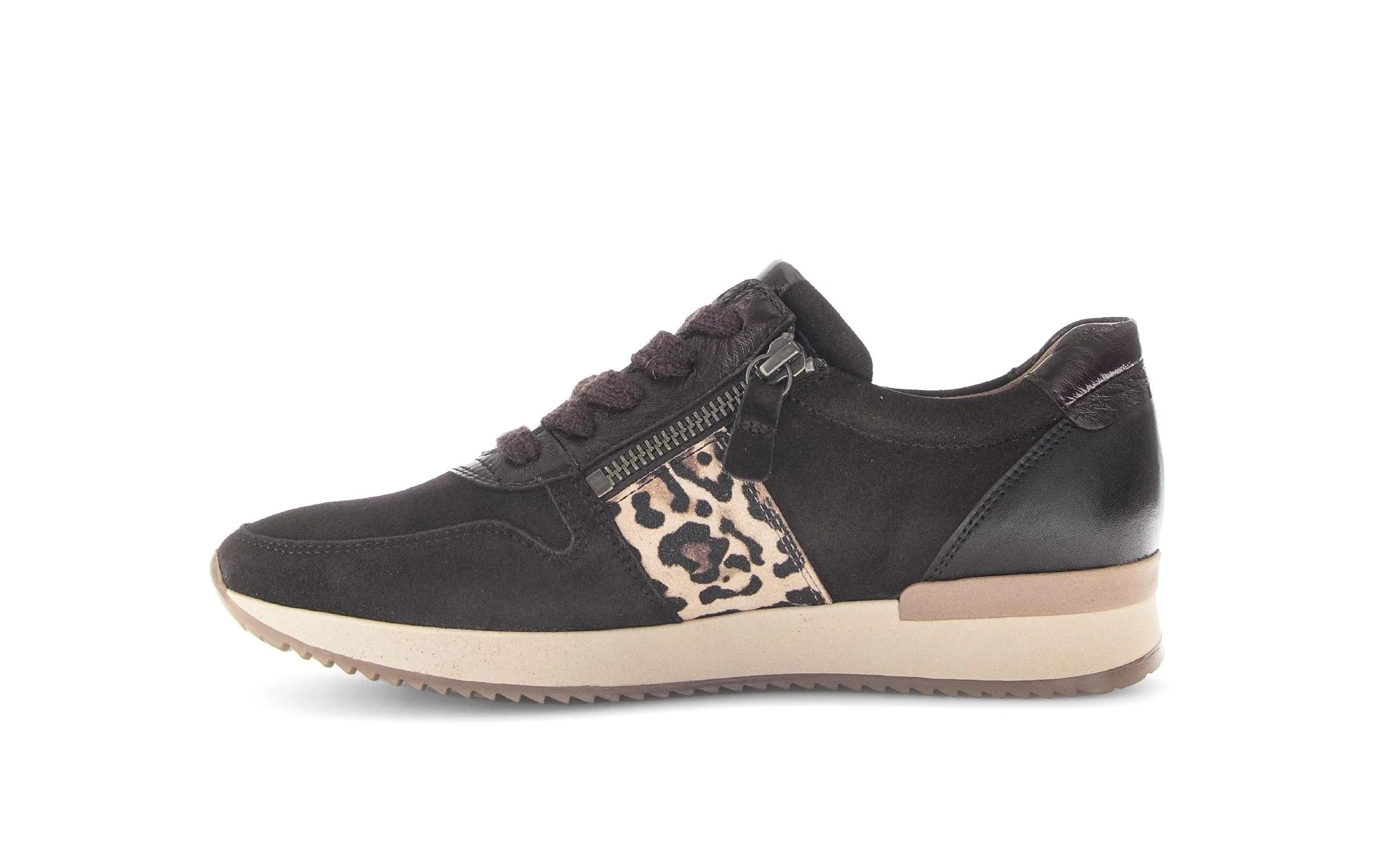 Baskets marron en cuir - Image 2