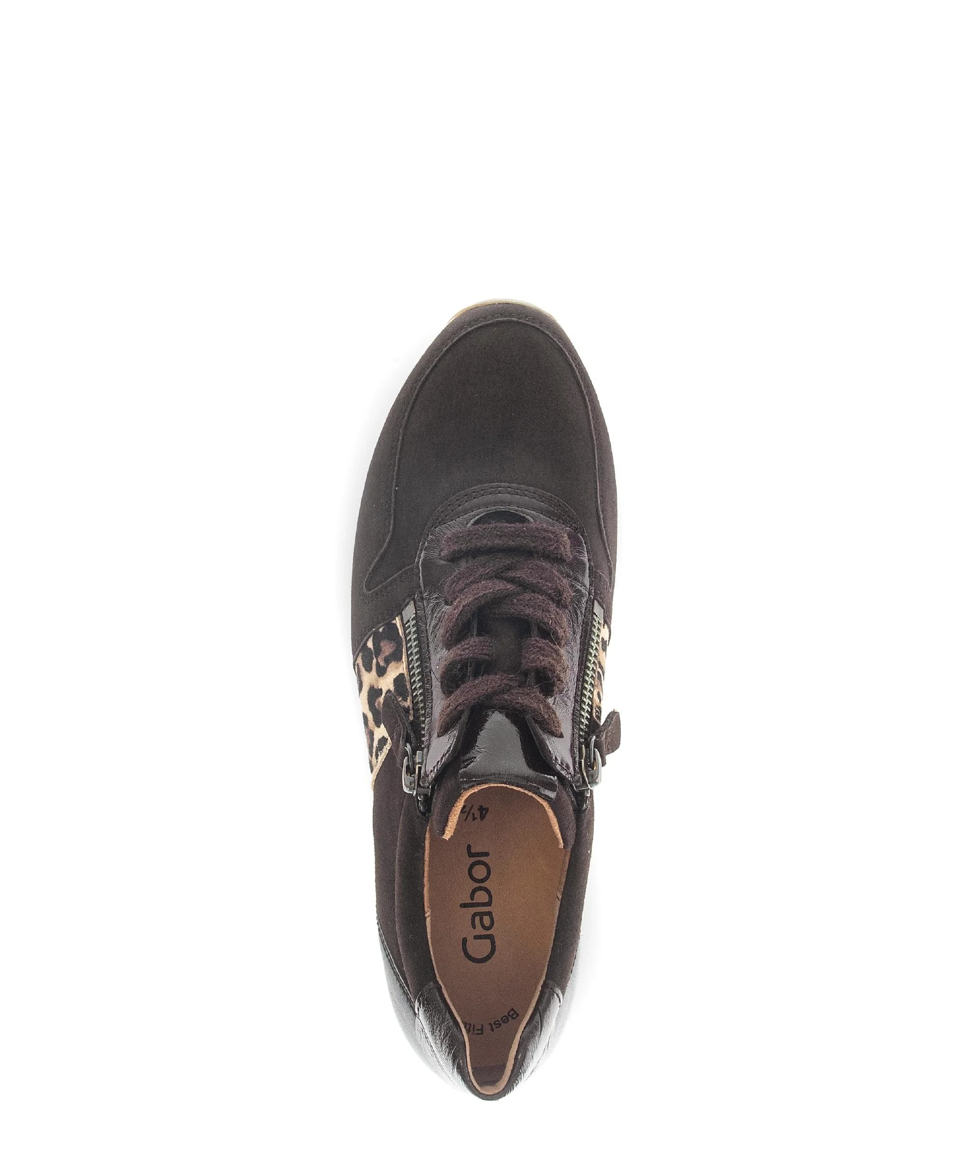 Baskets marron en cuir - Image 3