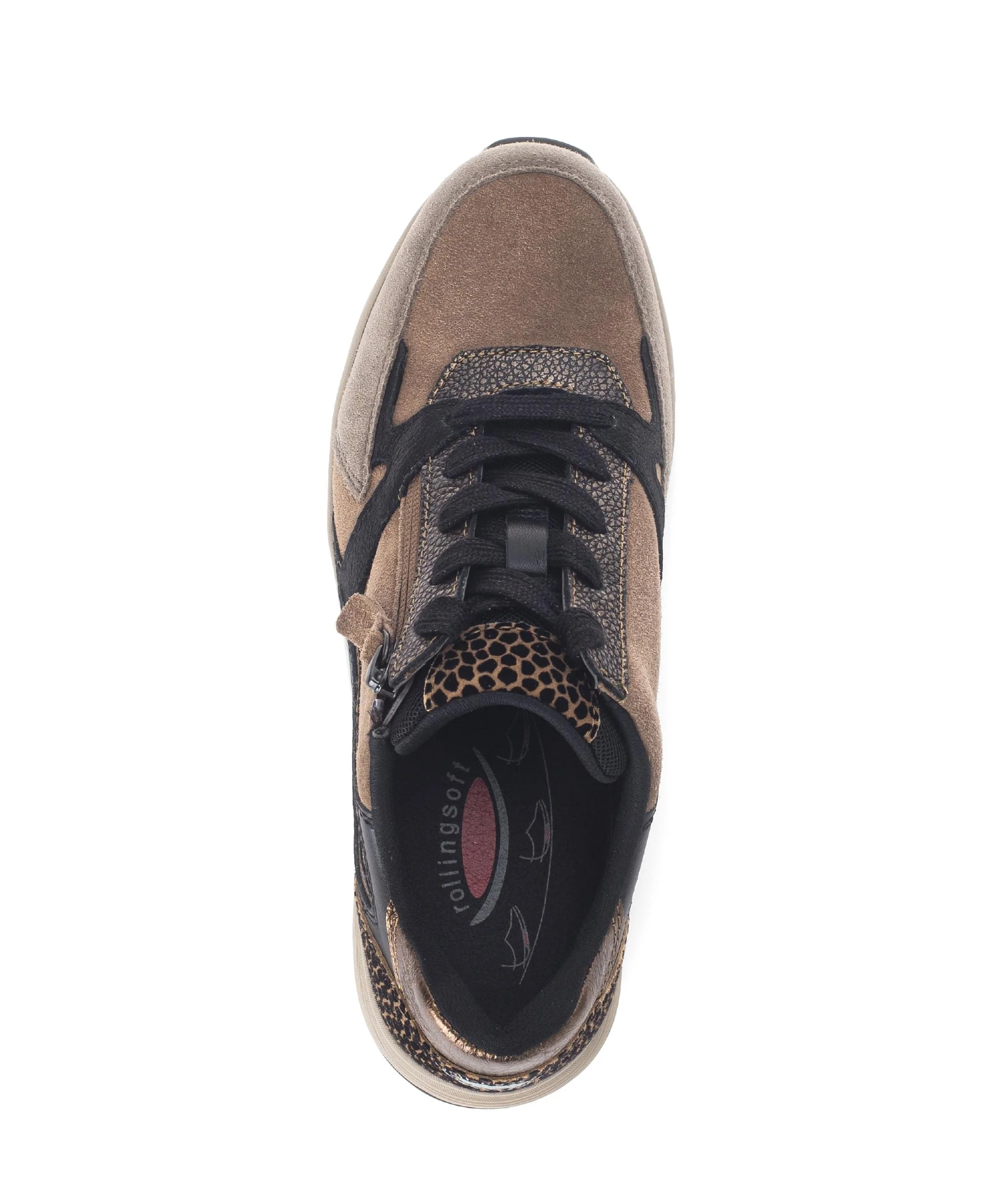 Baskets marron en cuir - Image 3