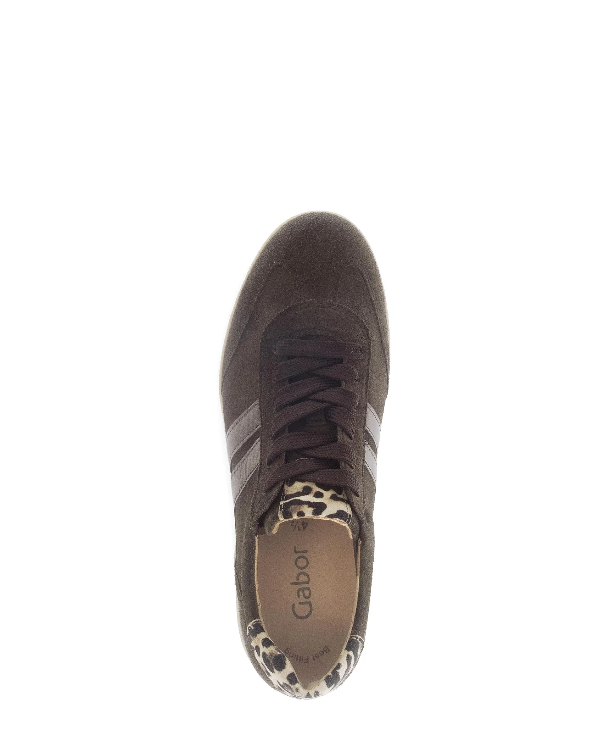Baskets marron en nubuck - Image 3