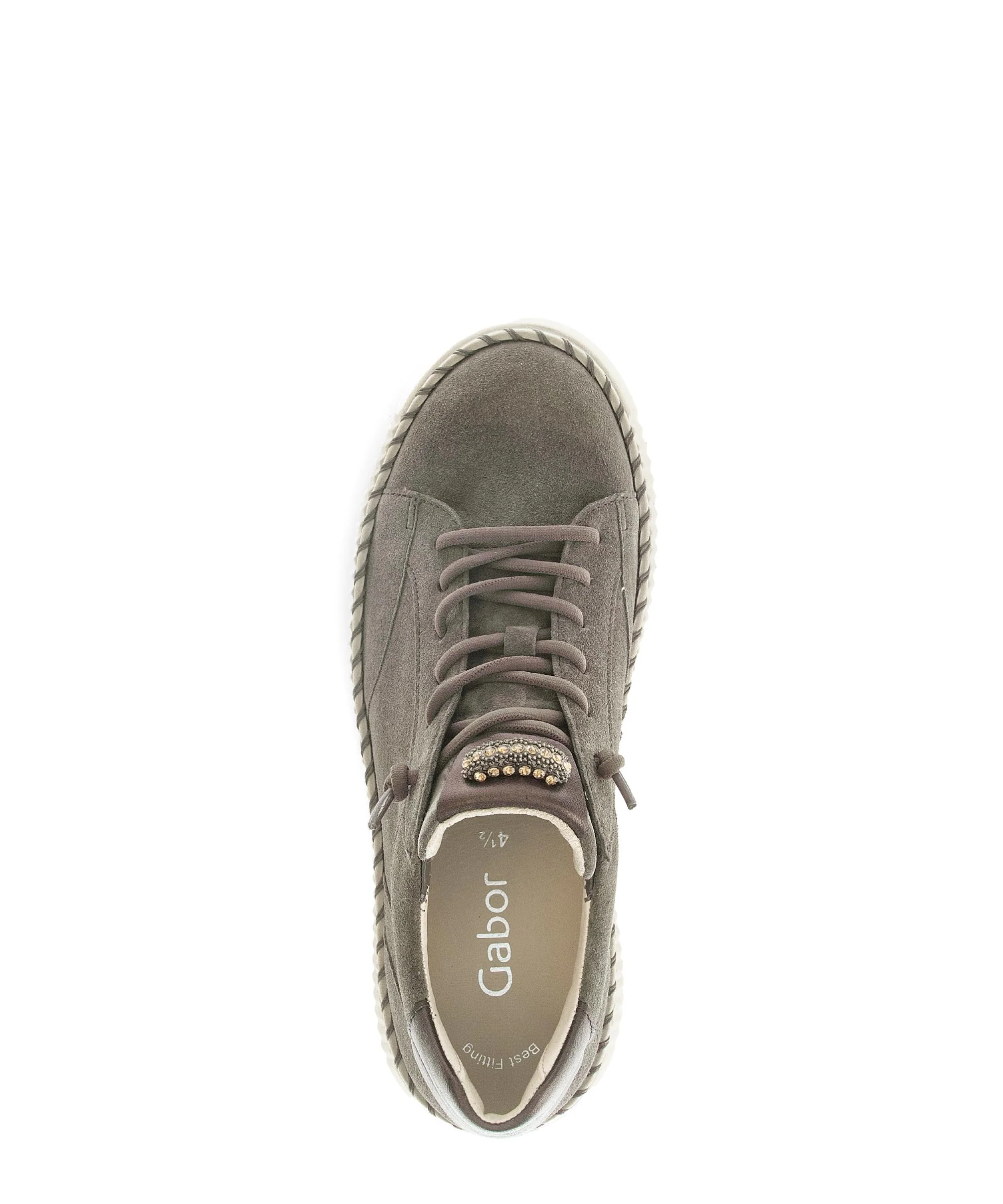 Baskets marron en cuir - Image 3