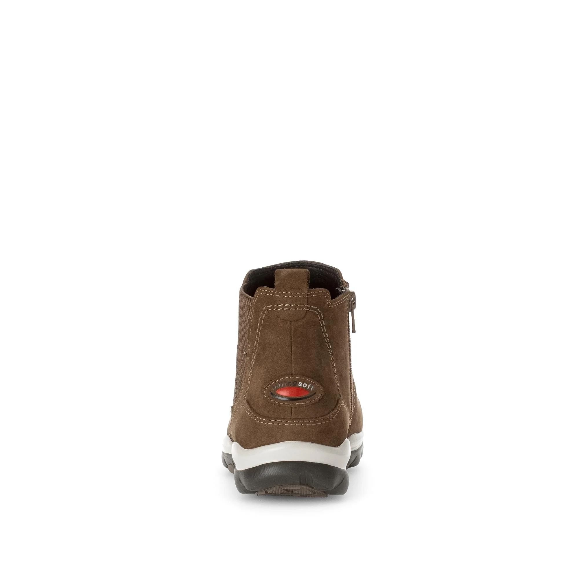 Bottines marron en cuir - Image 4