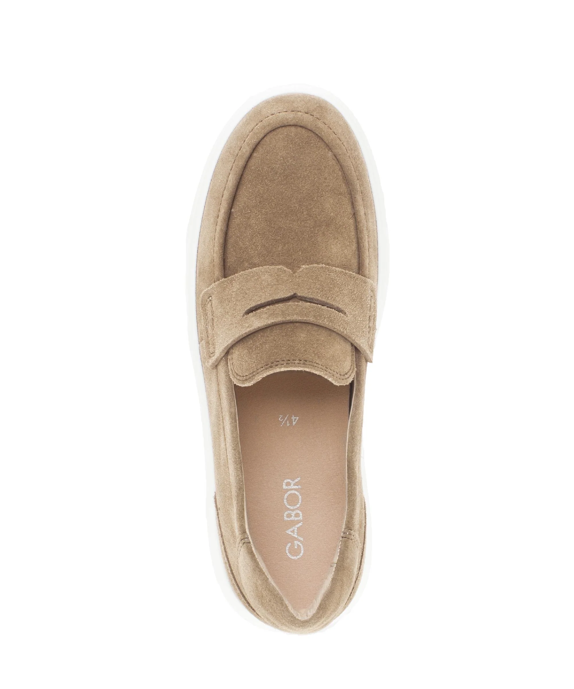 Mocassin beige en nubuck - Image 3